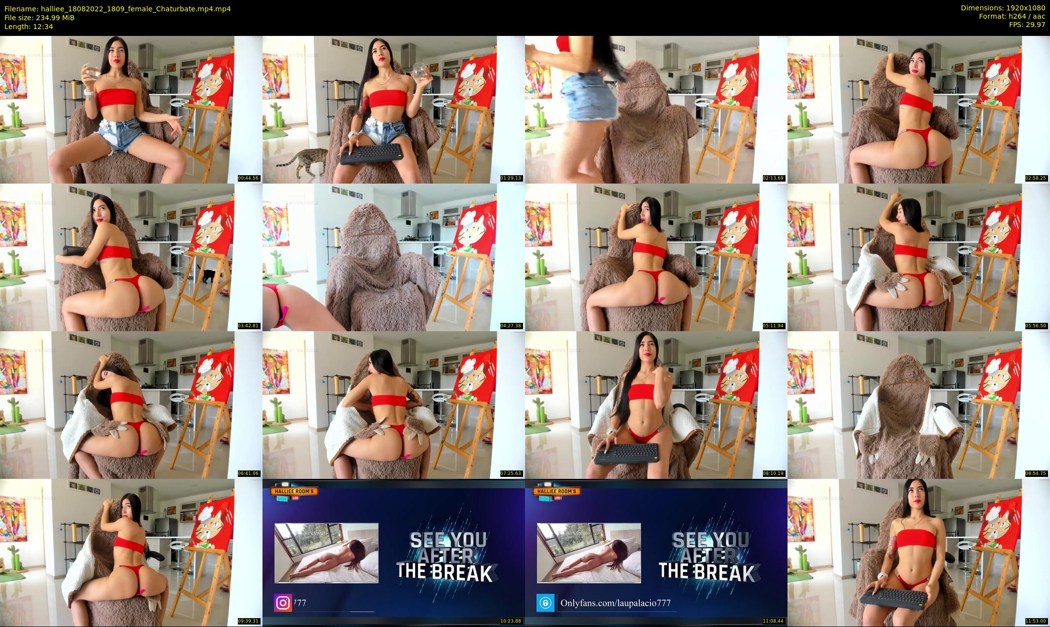 halliee — 13 minute Chaturbate couple cam show recording, 1080p, Aug 18, 2022