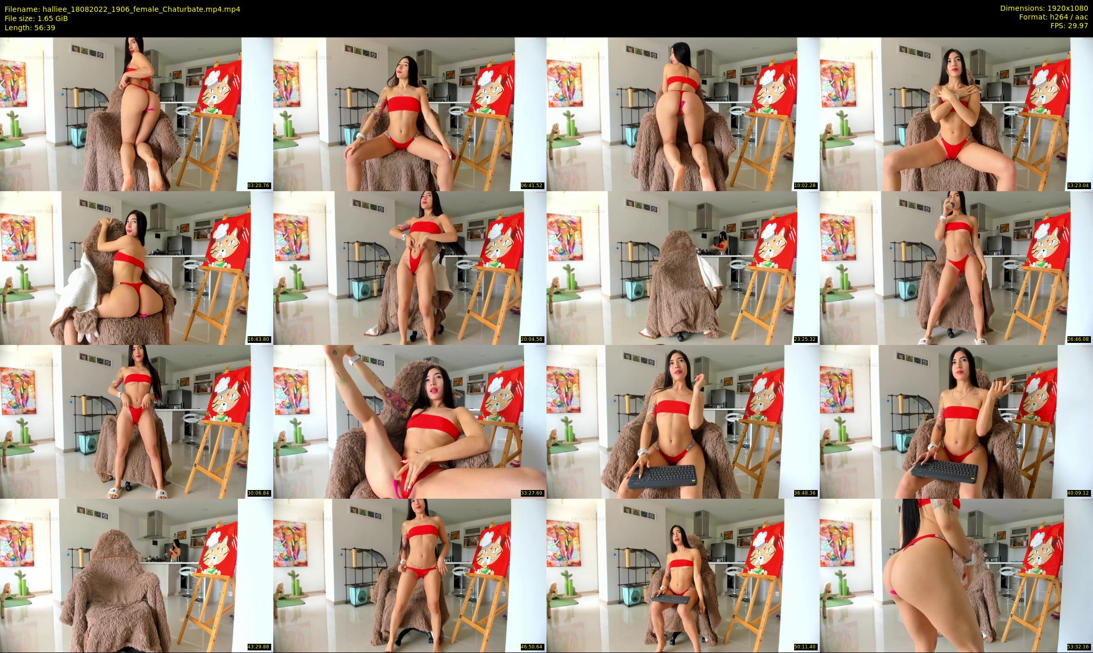 halliee — 57 minute Chaturbate couple cam show recording, 1080p, Aug 18, 2022
