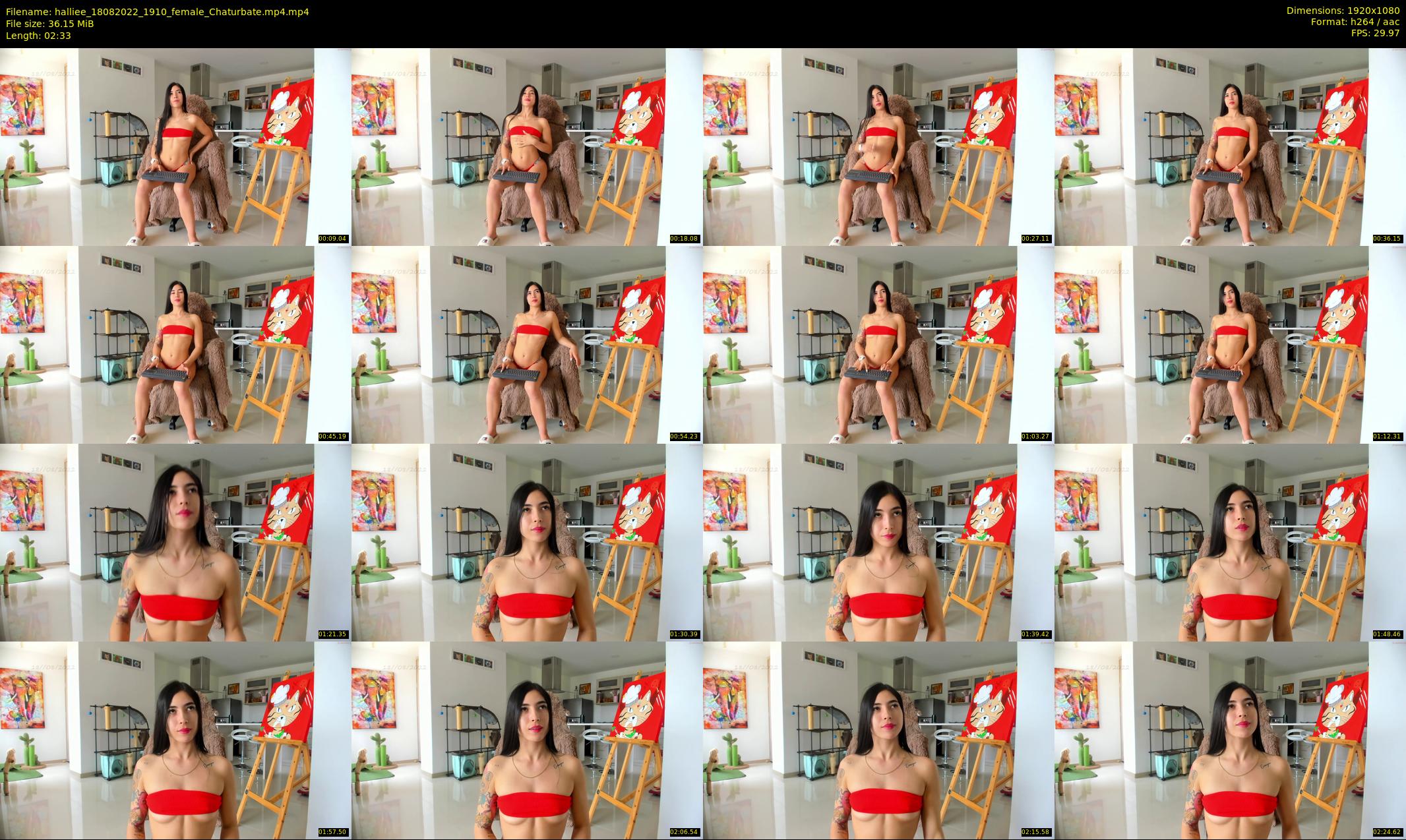 halliee — 3 minute Chaturbate couple cam show recording, 1080p, Aug 18, 2022