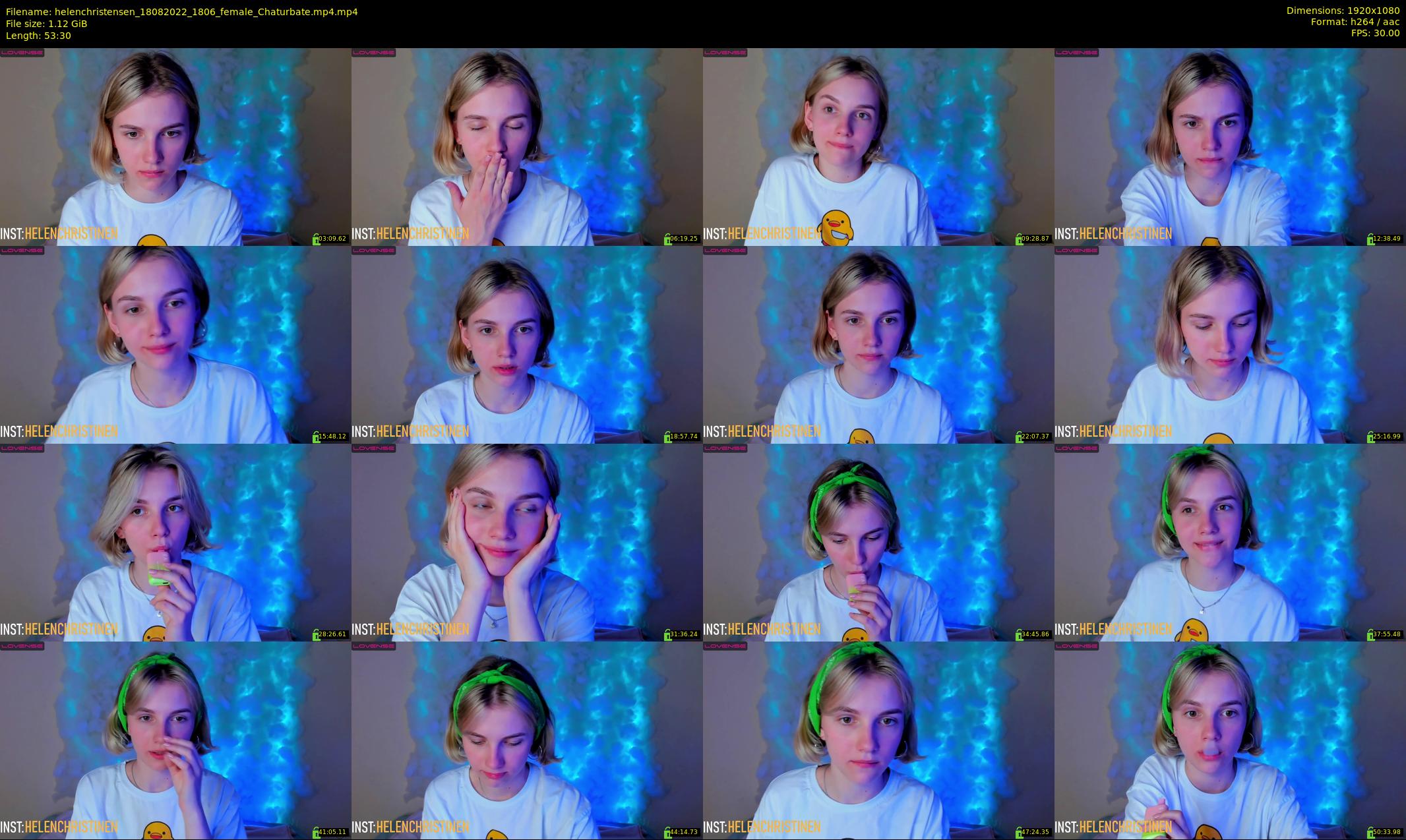 helenchristensen — 54 minute Chaturbate female cam show recording, 1080p, Aug 18, 2022