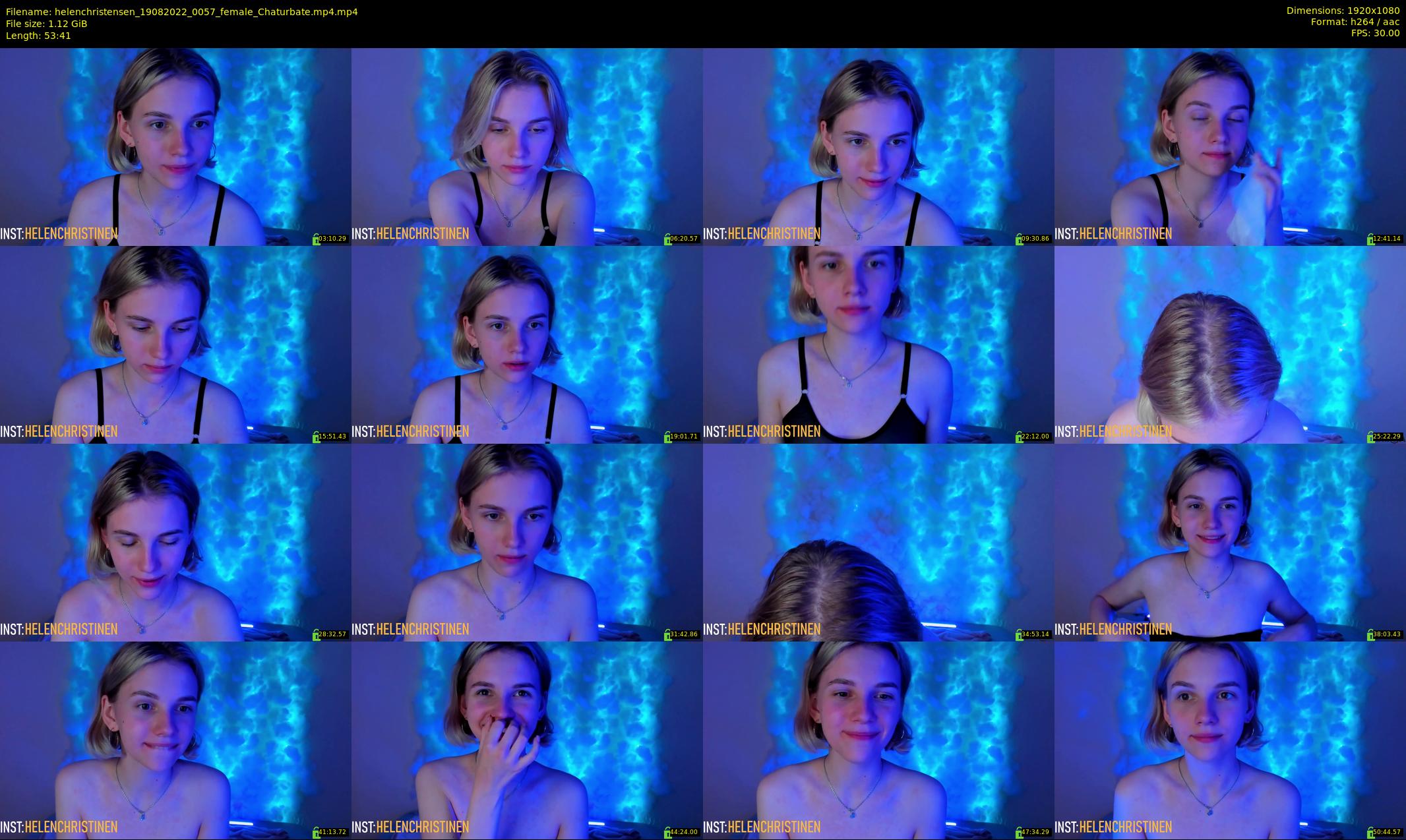 helenchristensen — 54 minute Chaturbate female cam show recording, 1080p, Aug 19, 2022