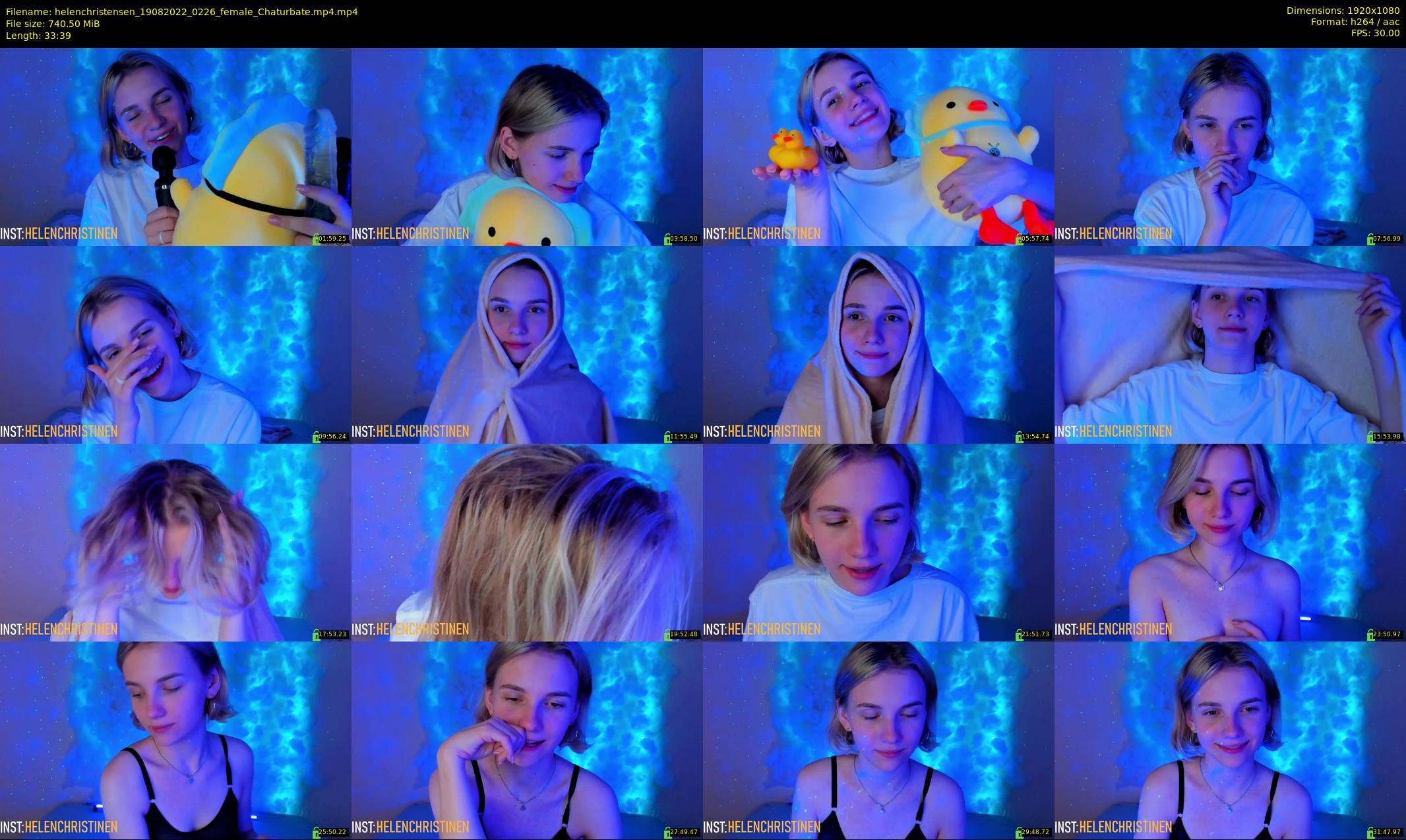 helenchristensen — 34 minute Chaturbate female cam show recording, 1080p, Aug 19, 2022