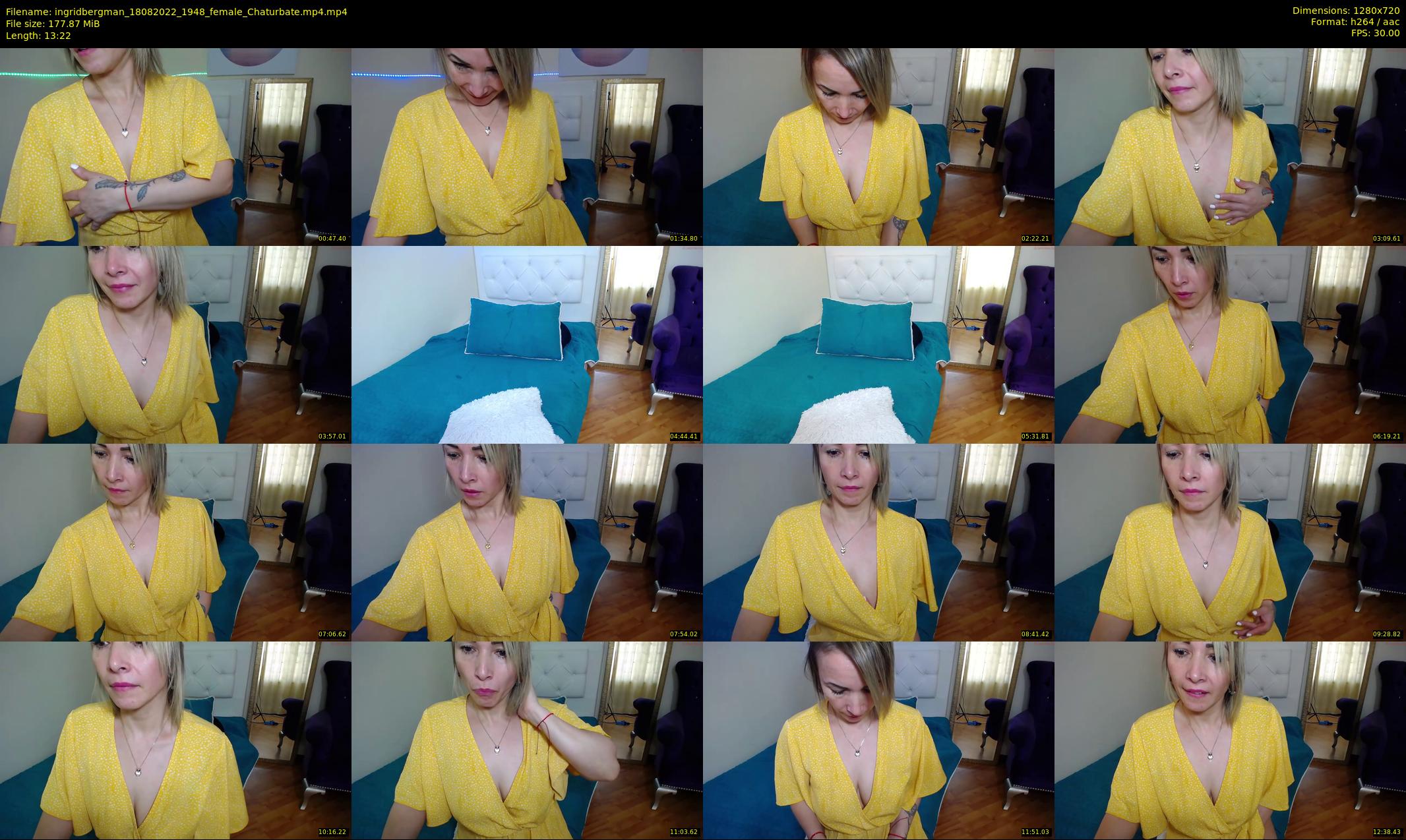 ingridbergman — 14 minute Chaturbate female cam show recording, 720p, Aug 18, 2022