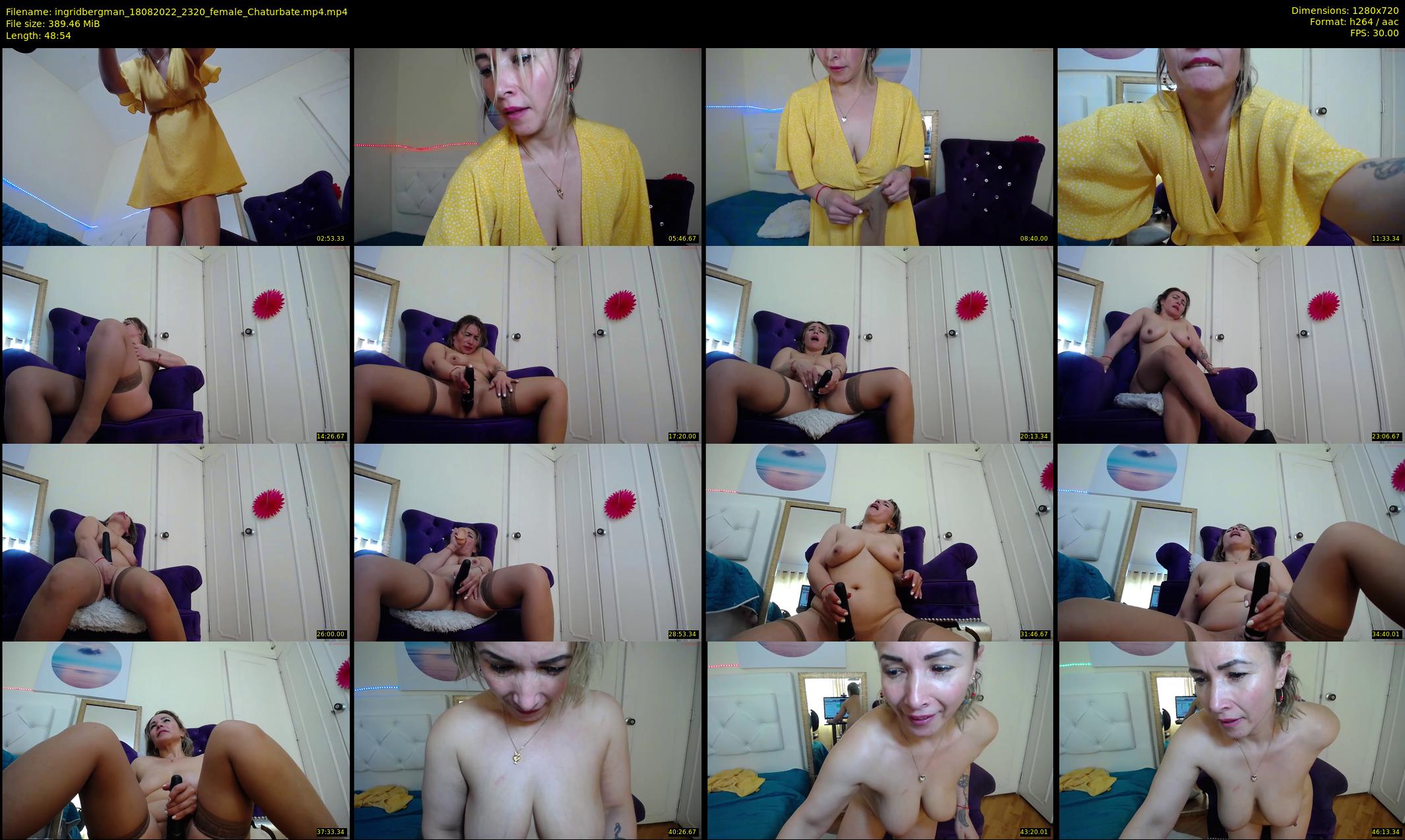 ingridbergman — 49 minute Chaturbate female cam show recording, 720p, Aug 18, 2022