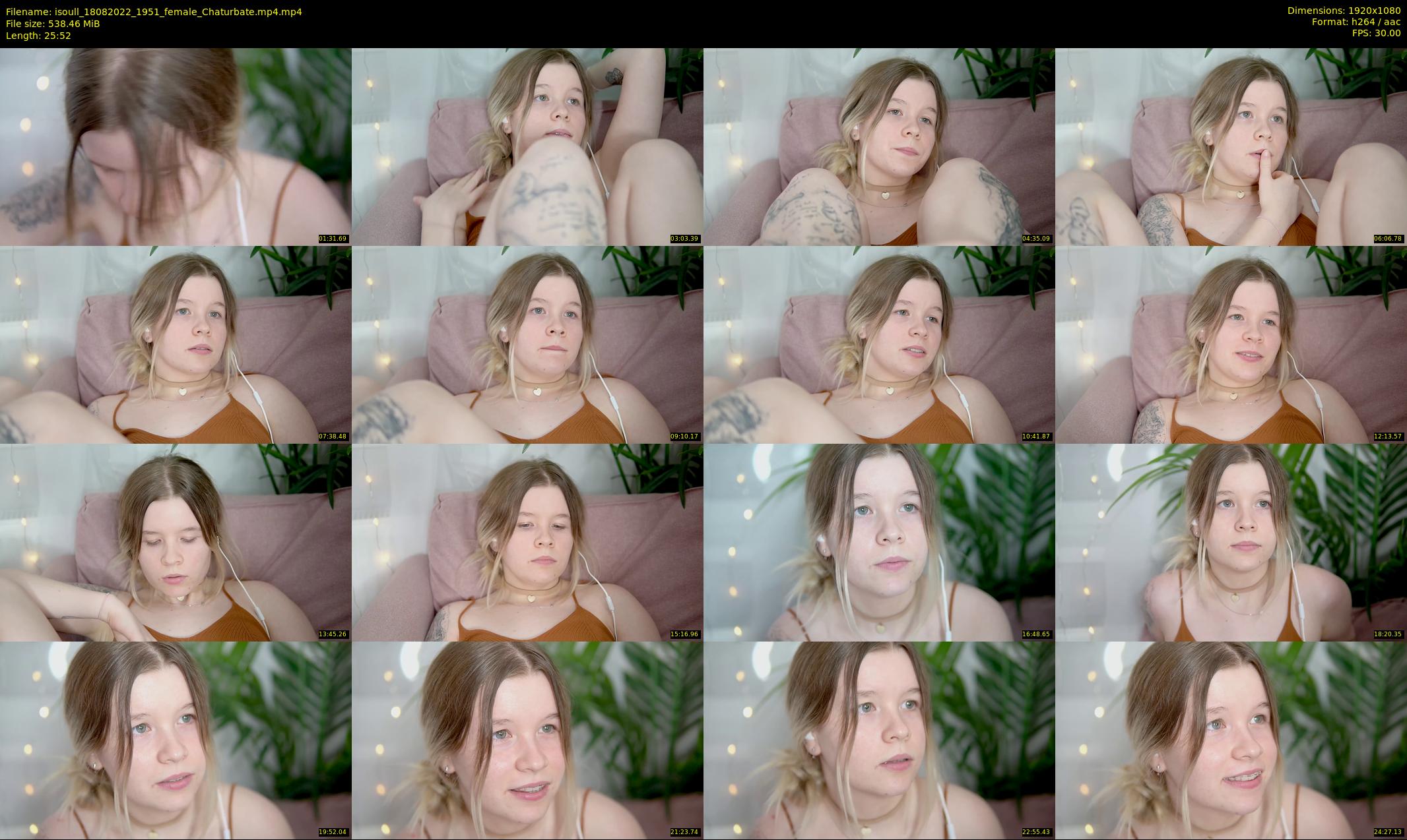 isoull — 26 minute Chaturbate female cam show recording, 1080p, Aug 18, 2022