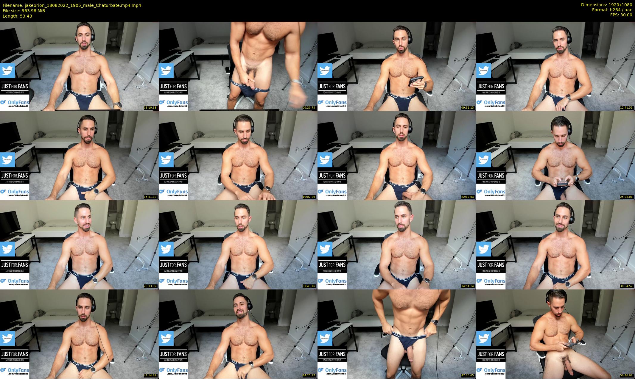 jakeorion — 54 minute Chaturbate male cam show recording, 1080p, Aug 18, 2022