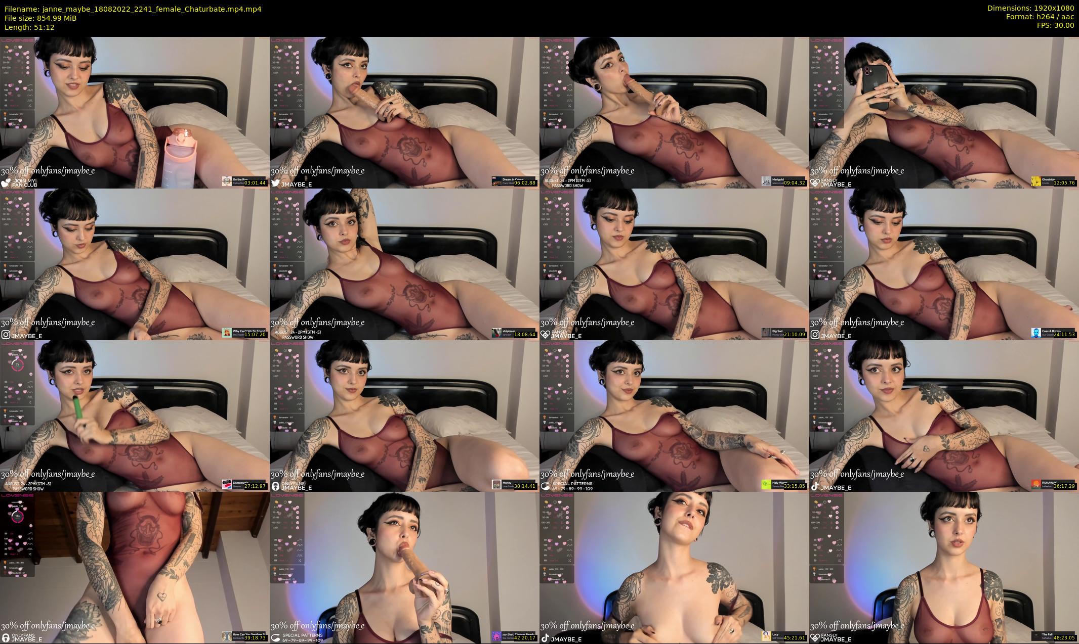 janne_maybe — 52 minute Chaturbate female cam show recording, 1080p, Aug 18, 2022