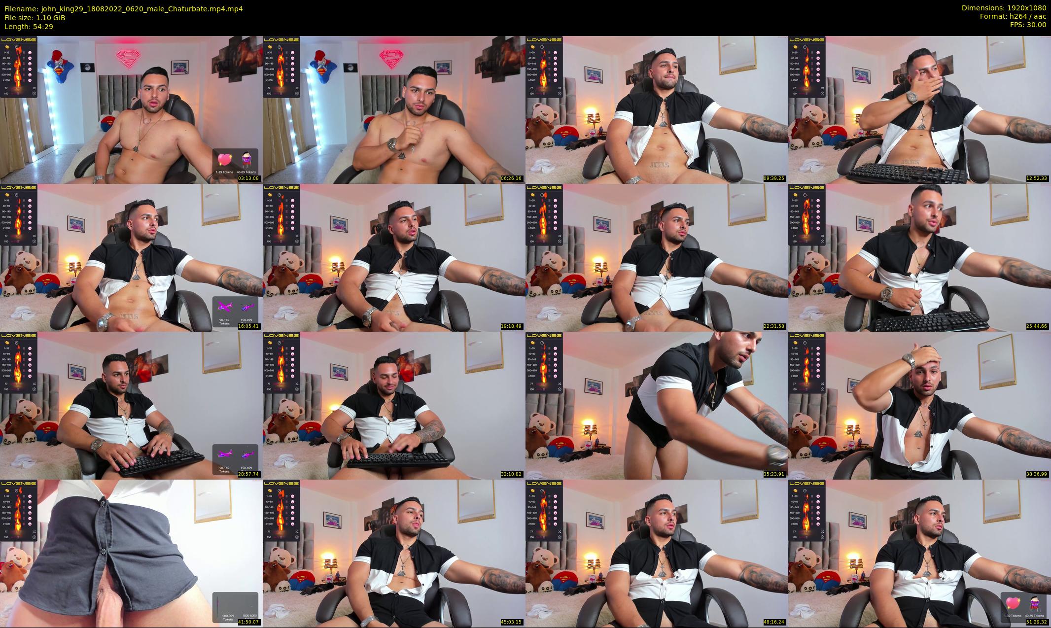 john_king29 — 55 minute Chaturbate male cam show recording, 1080p, Aug 18, 2022