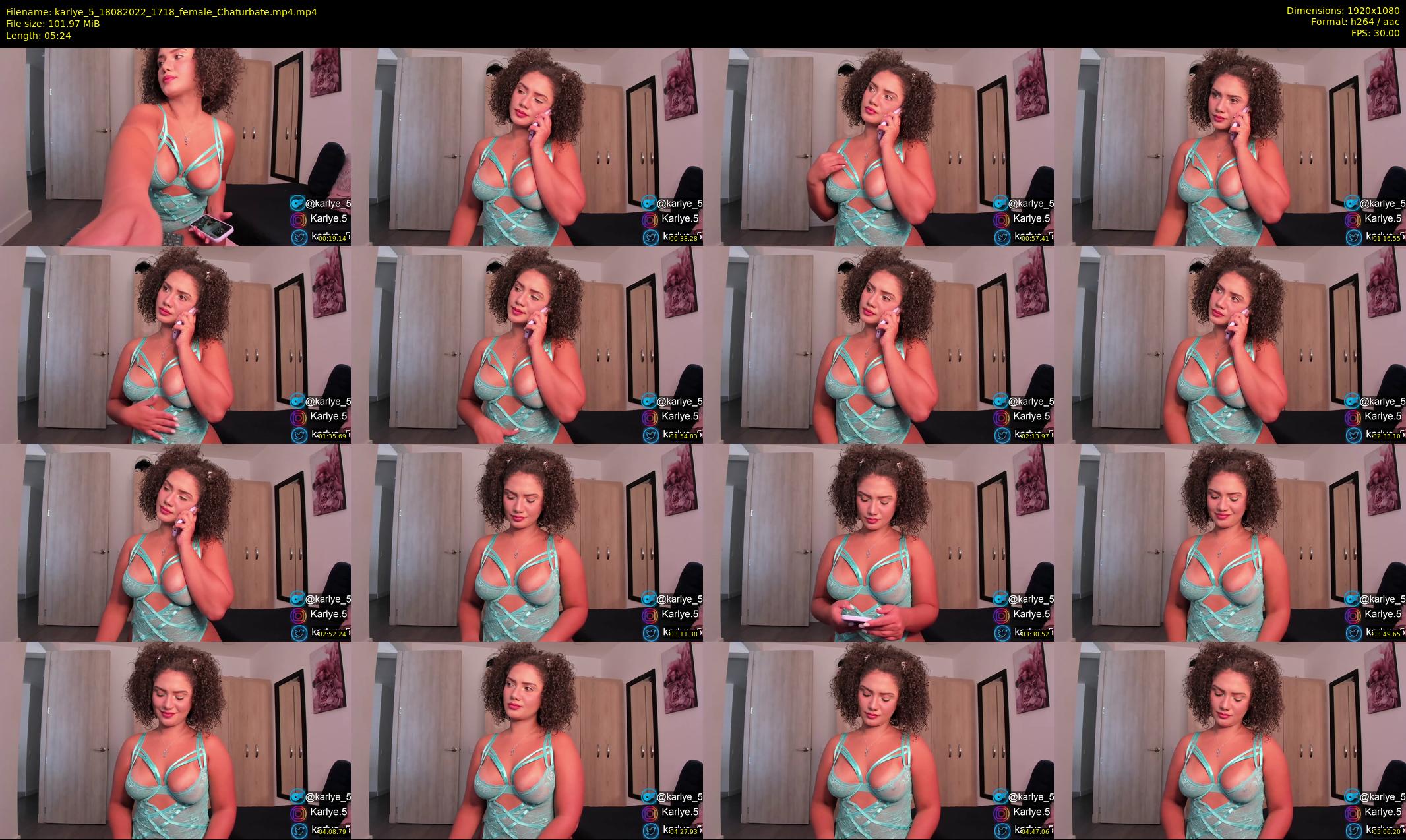 karlye_5 — 6 minute Chaturbate female cam show recording, 1080p, Aug 18, 2022