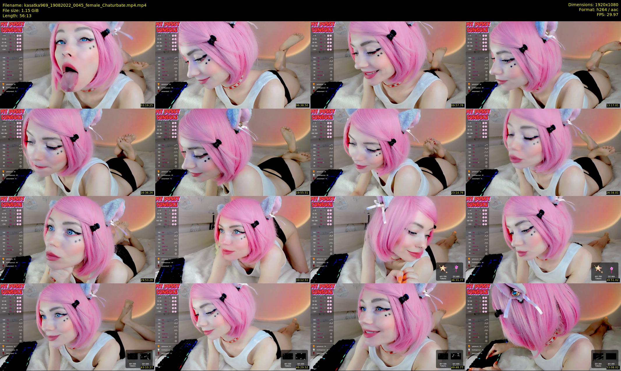kasatka969 — 57 minute Chaturbate female cam show recording, 1080p, Aug 19, 2022