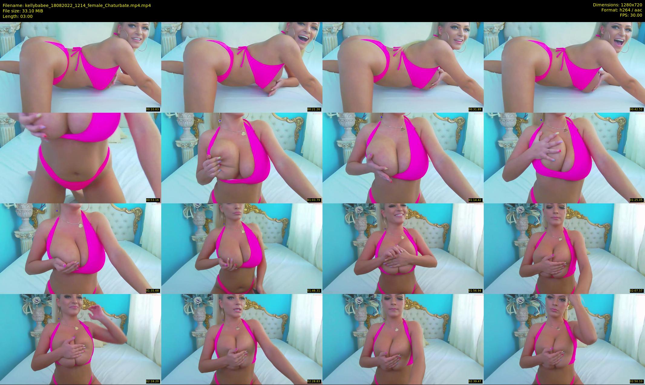 kellybabee — 3 minute Chaturbate female cam show recording, 720p, Aug 18, 2022