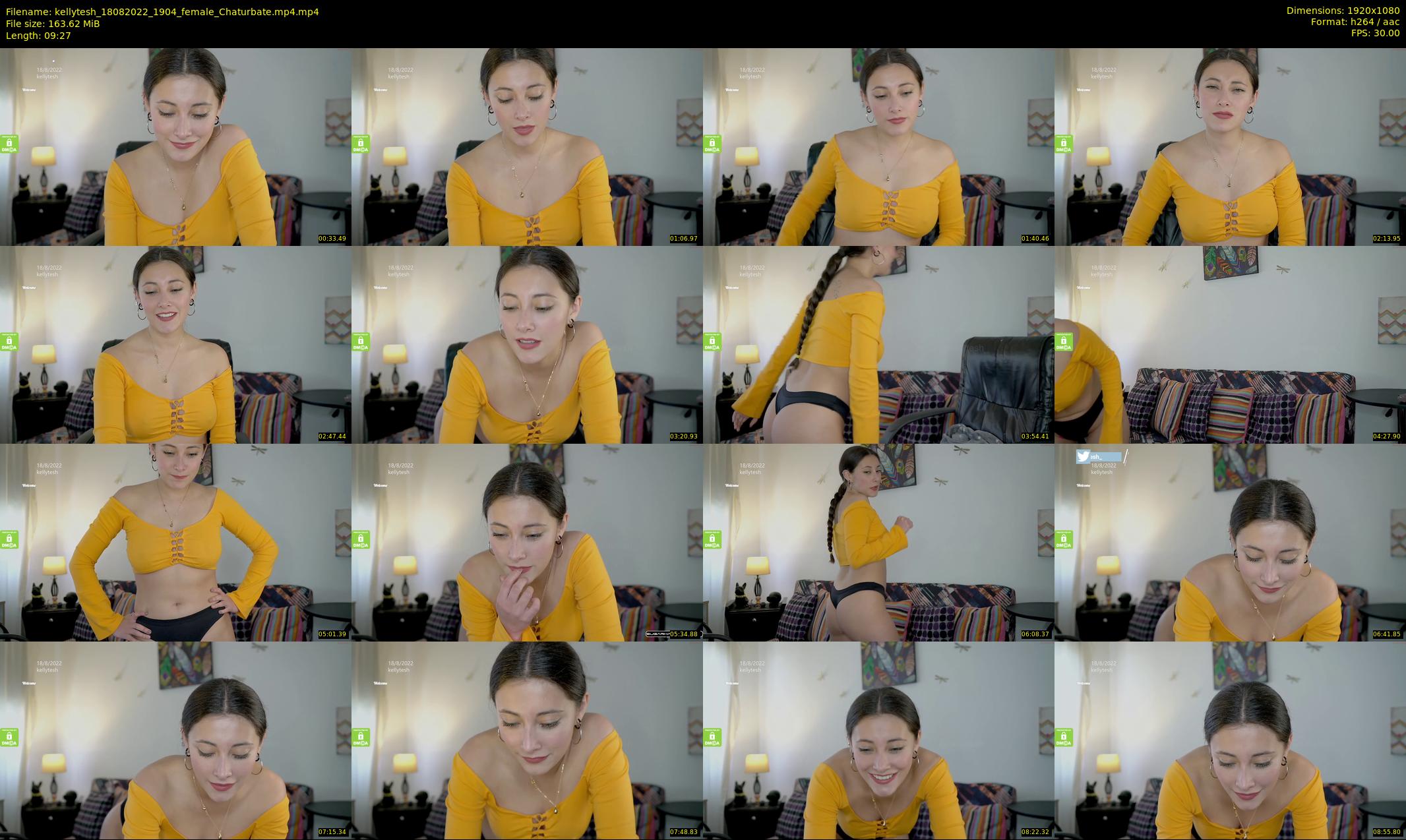 kellytesh — 10 minute Chaturbate female cam show recording, 1080p, Aug 18, 2022