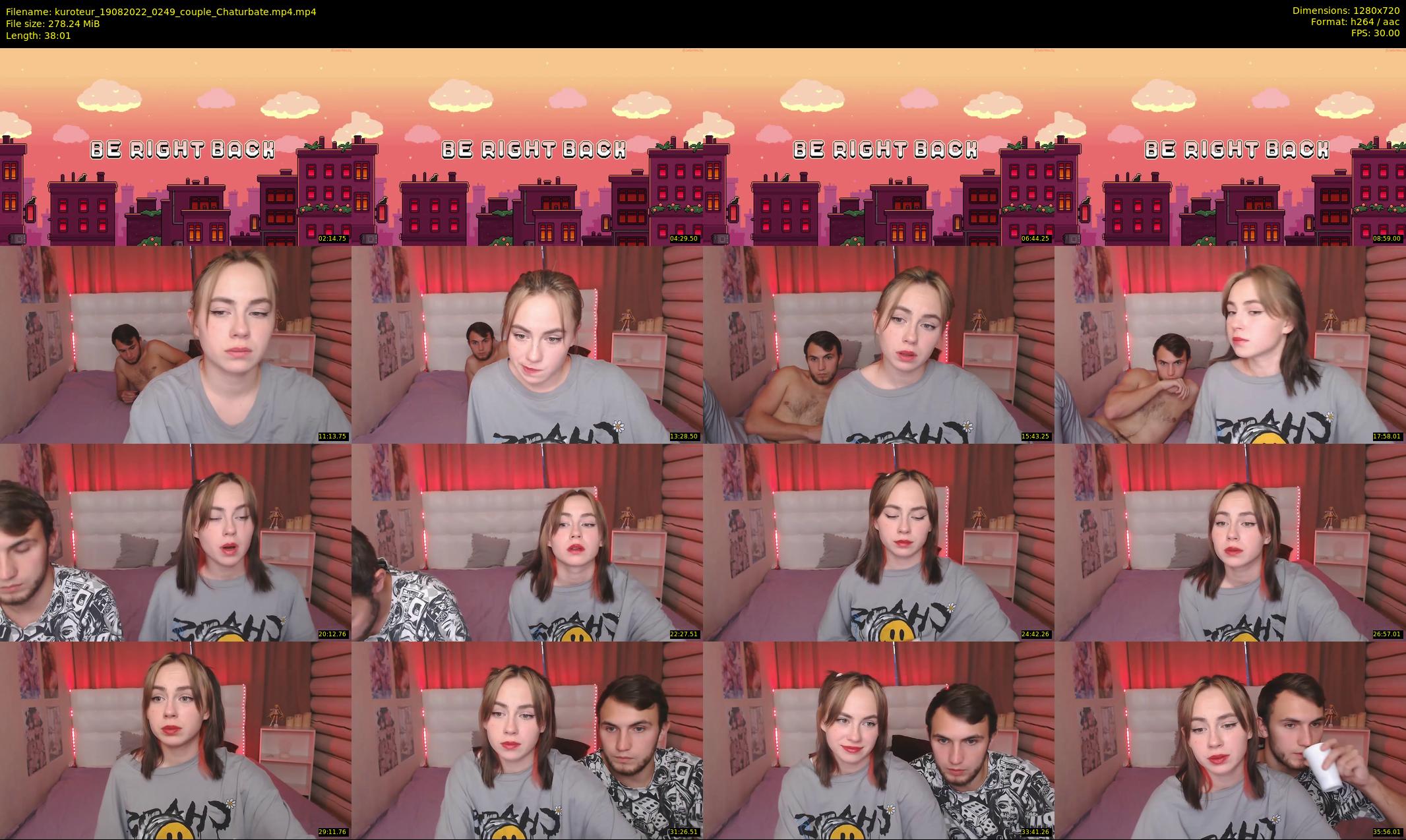 kuroteur — 39 minute Chaturbate couple cam show recording, 720p, Aug 19, 2022