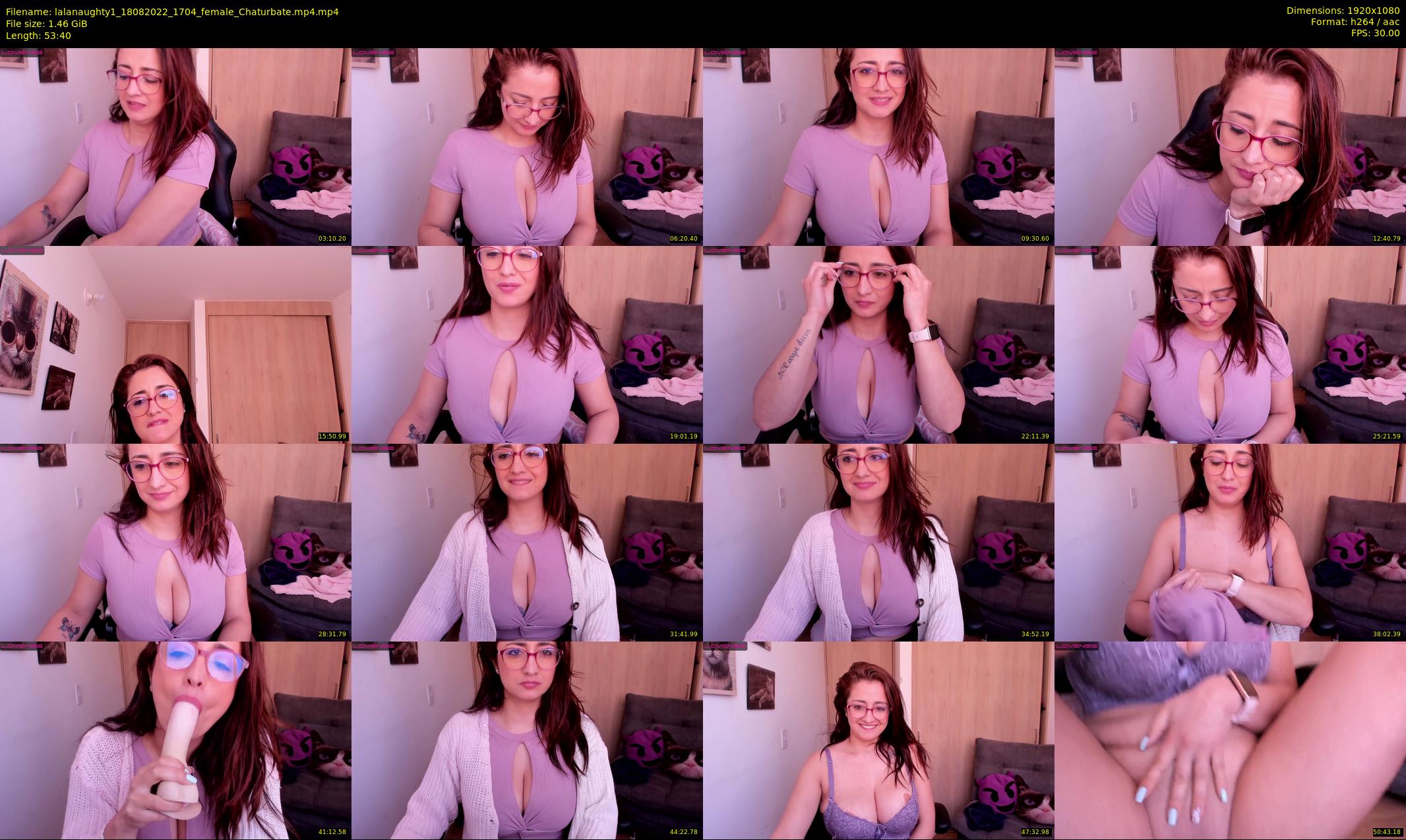 lalanaughty1 — 54 minute Chaturbate female cam show recording, 1080p, Aug 18, 2022