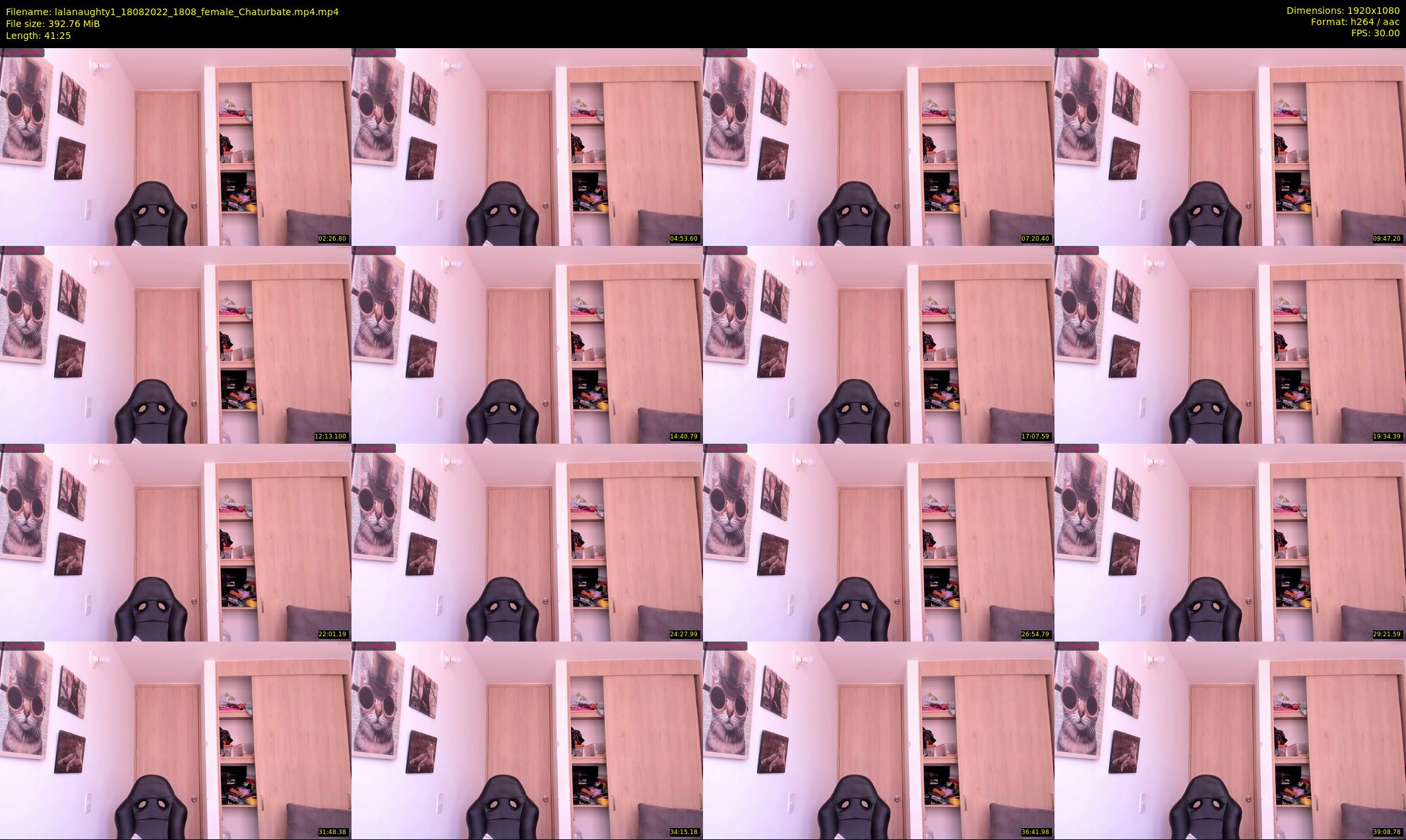 lalanaughty1 — 42 minute Chaturbate female cam show recording, 1080p, Aug 18, 2022