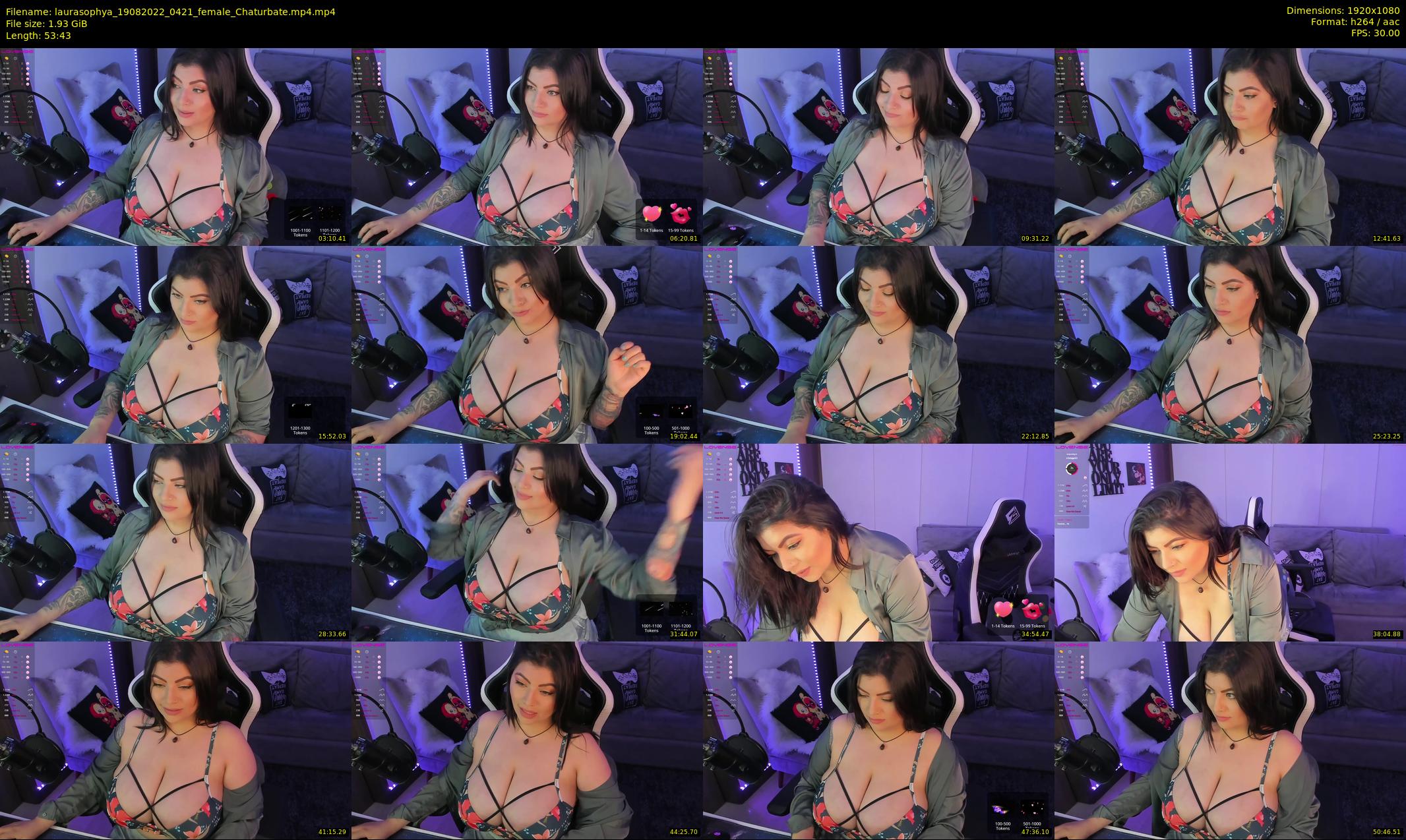 laurasophya — 54 minute Chaturbate female cam show recording, 1080p, Aug 19, 2022