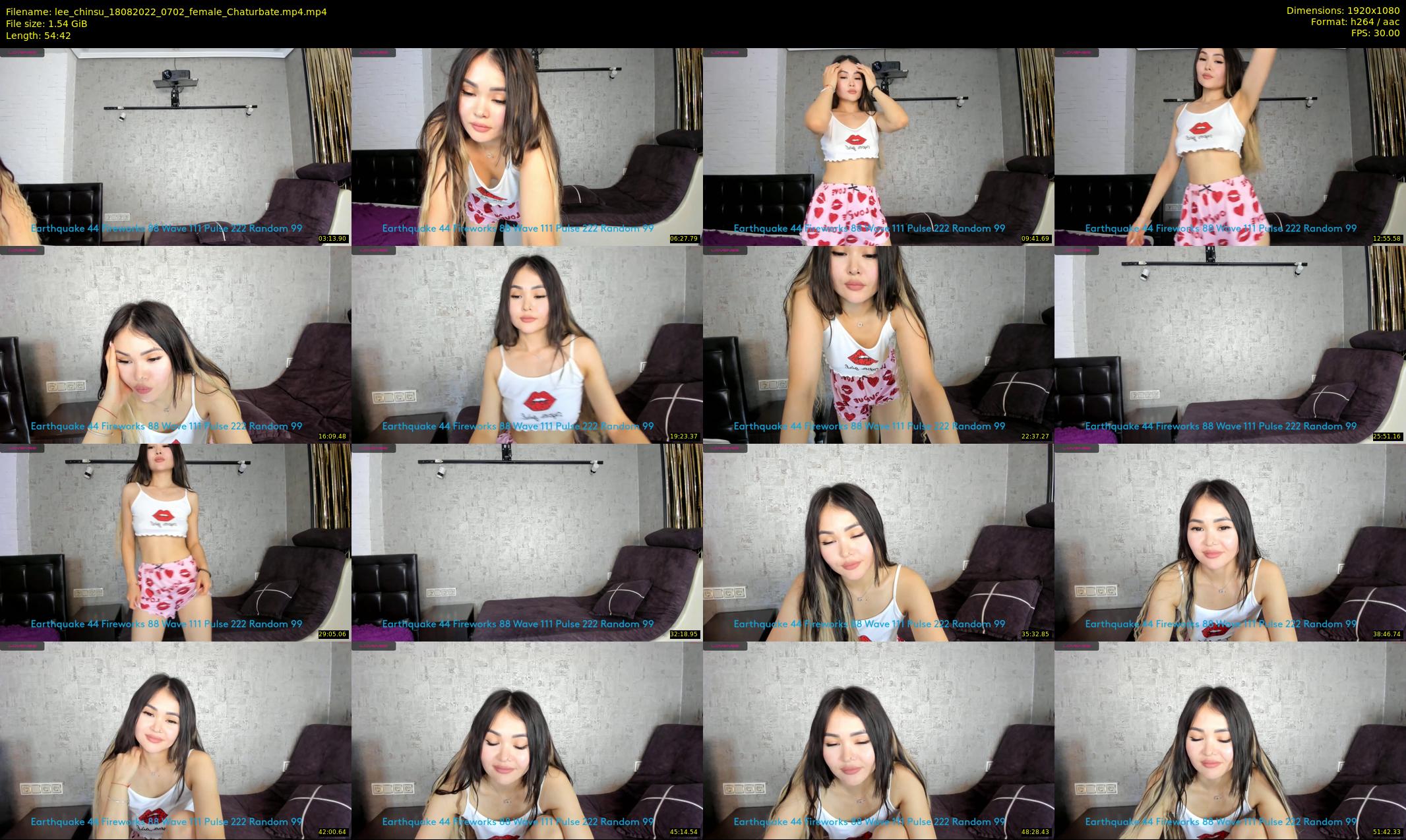 lee_chinsu — 55 minute Chaturbate female cam show recording, 1080p, Aug 18, 2022