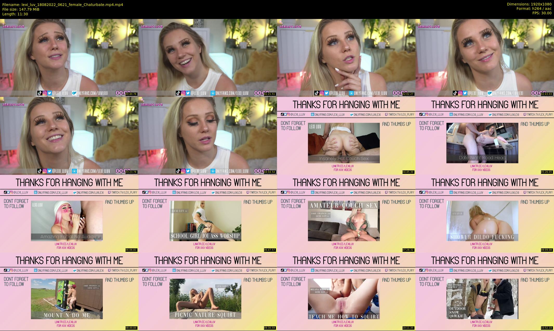 lexi_luv — 12 minute Chaturbate female cam show recording, 1080p, Aug 18, 2022