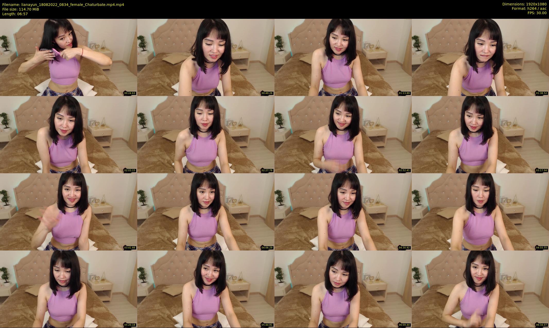 lianayun — 7 minute Chaturbate female cam show recording, 1080p, Aug 18, 2022