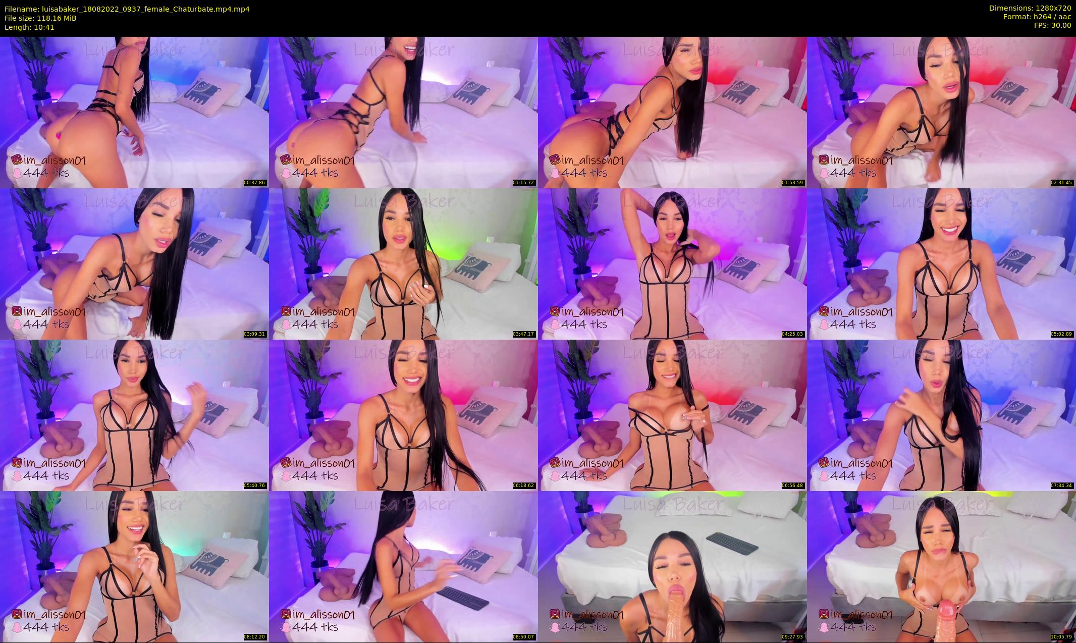 luisabaker — 11 minute Chaturbate female cam show recording, 720p, Aug 18, 2022