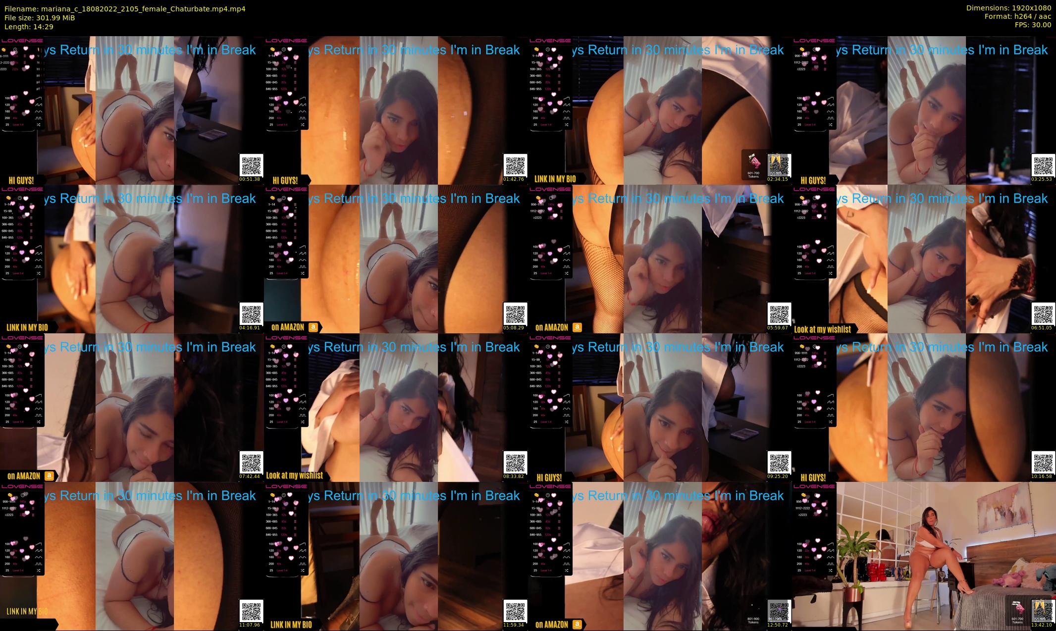 mariana_c — 15 minute Chaturbate female cam show recording, 1080p, Aug 18, 2022