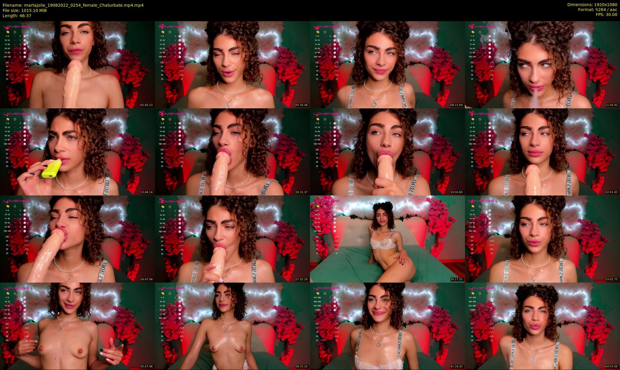 martajolie — 47 minute Chaturbate female cam show recording, 1080p, Aug 19, 2022
