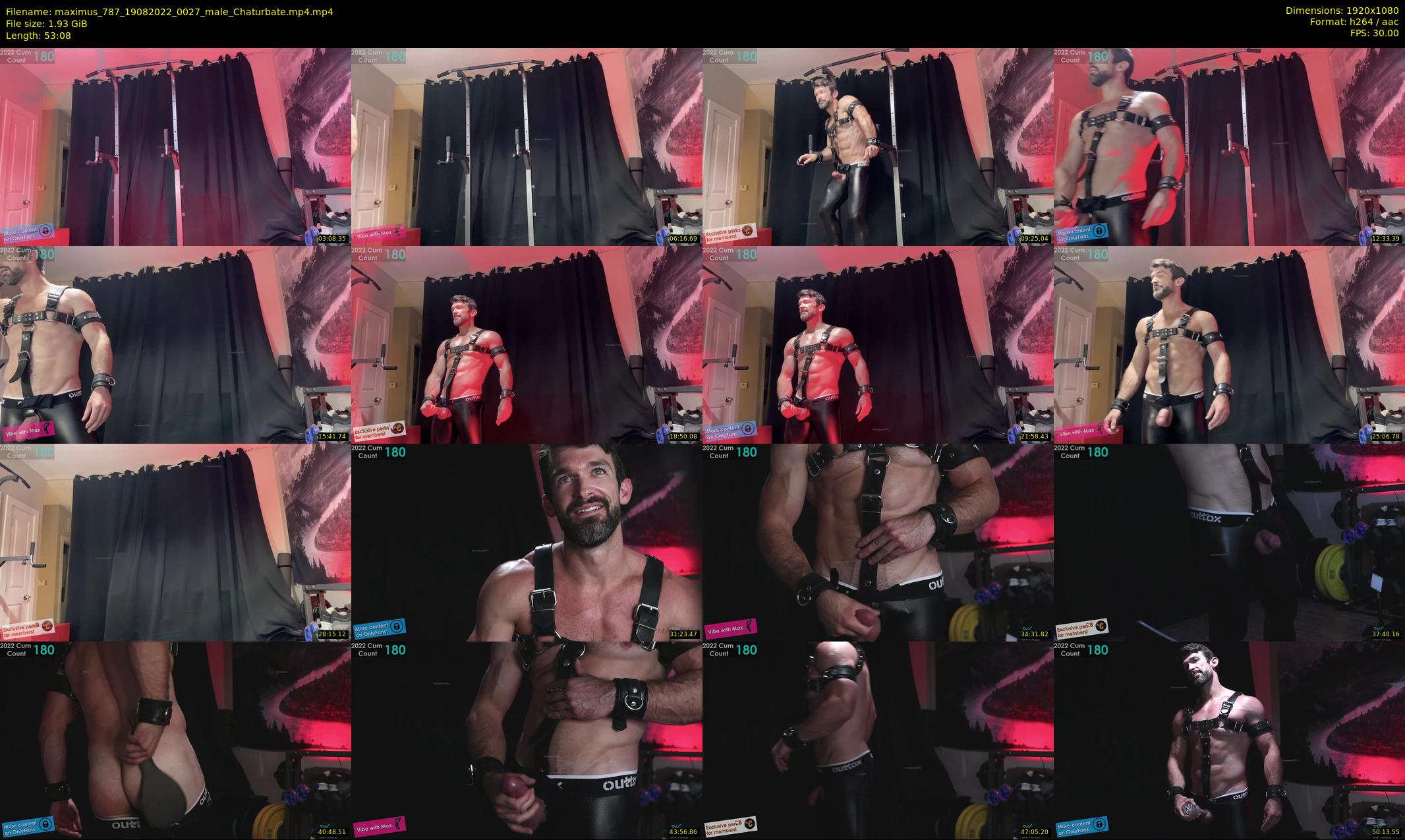 maximus_787 — 54 minute Chaturbate male cam show recording, 1080p, Aug 19, 2022