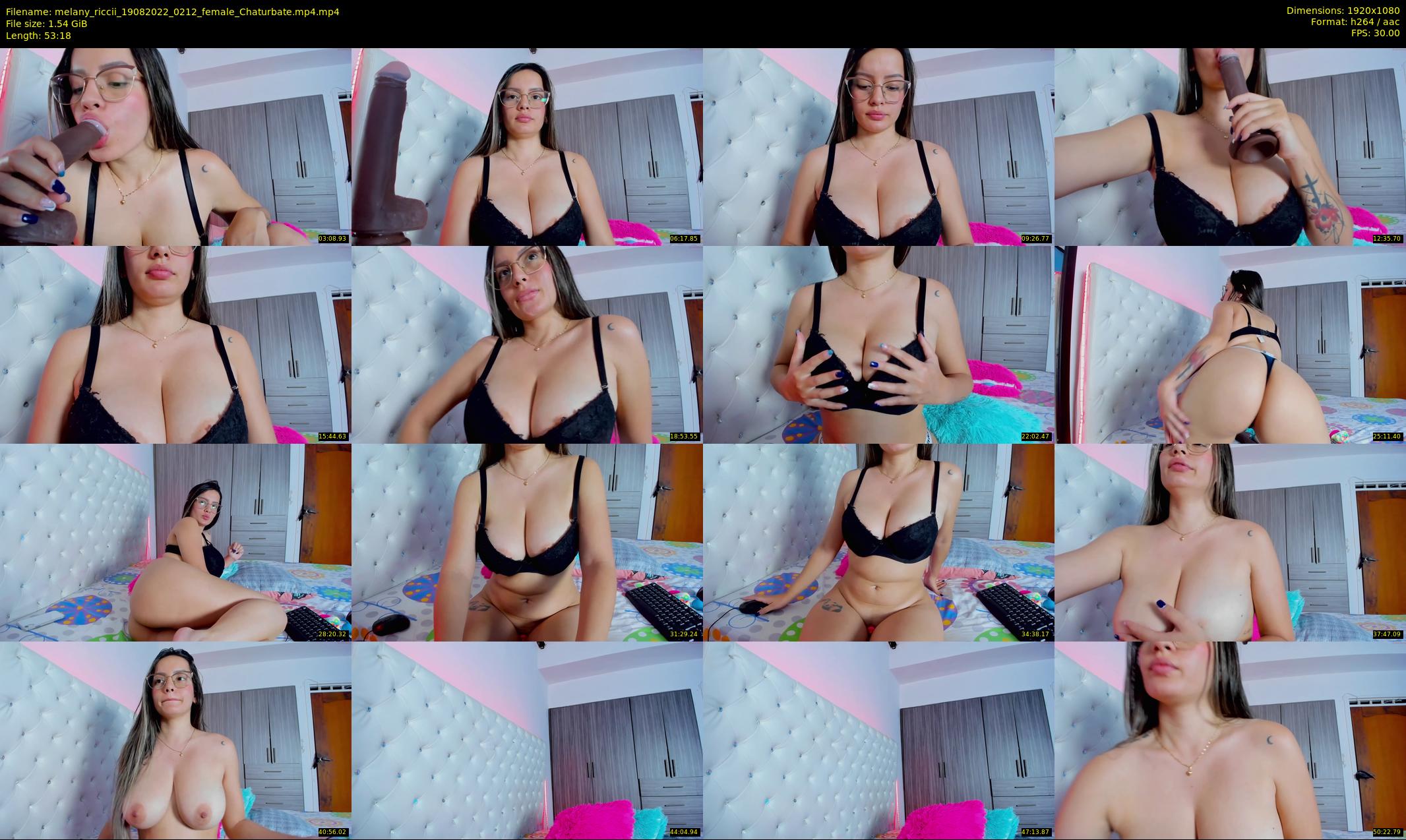 melany_riccii — 54 minute Chaturbate female cam show recording, 1080p, Aug 19, 2022