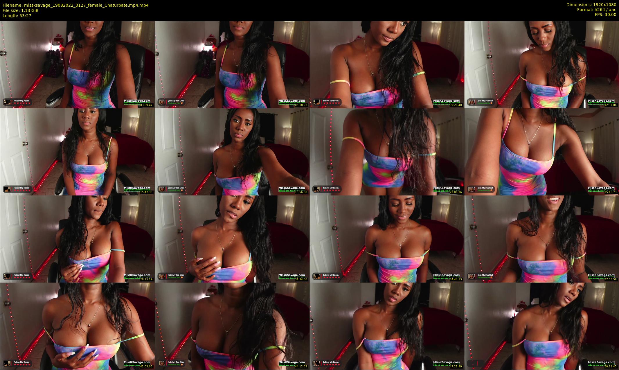 missksavage — 54 minute Chaturbate female cam show recording, 1080p, Aug 19, 2022