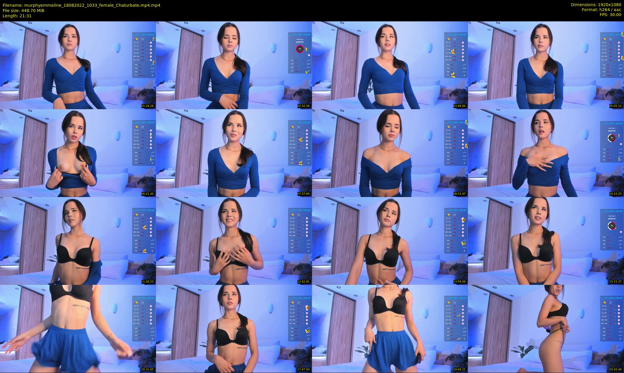 murphyemmeline — 22 minute Chaturbate female cam show recording, 1080p, Aug 18, 2022