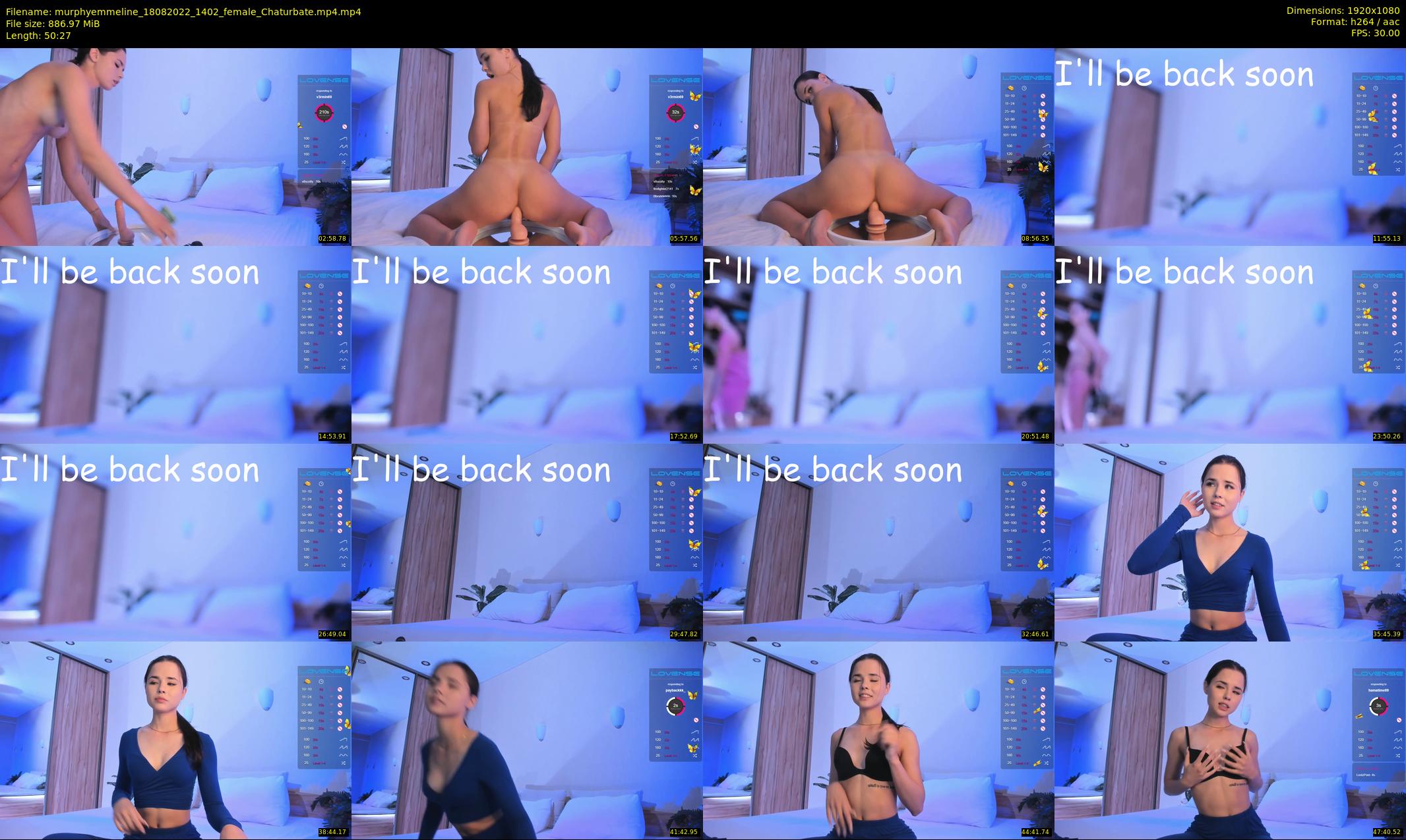 murphyemmeline — 51 minute Chaturbate female cam show recording, 1080p, Aug 18, 2022