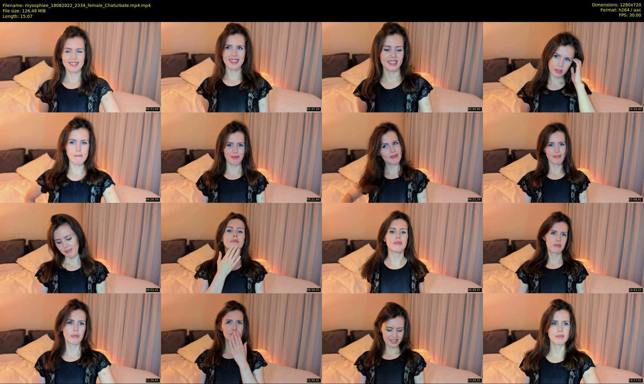 mysophiee — 16 minute Chaturbate female cam show recording, 720p, Aug 18, 2022