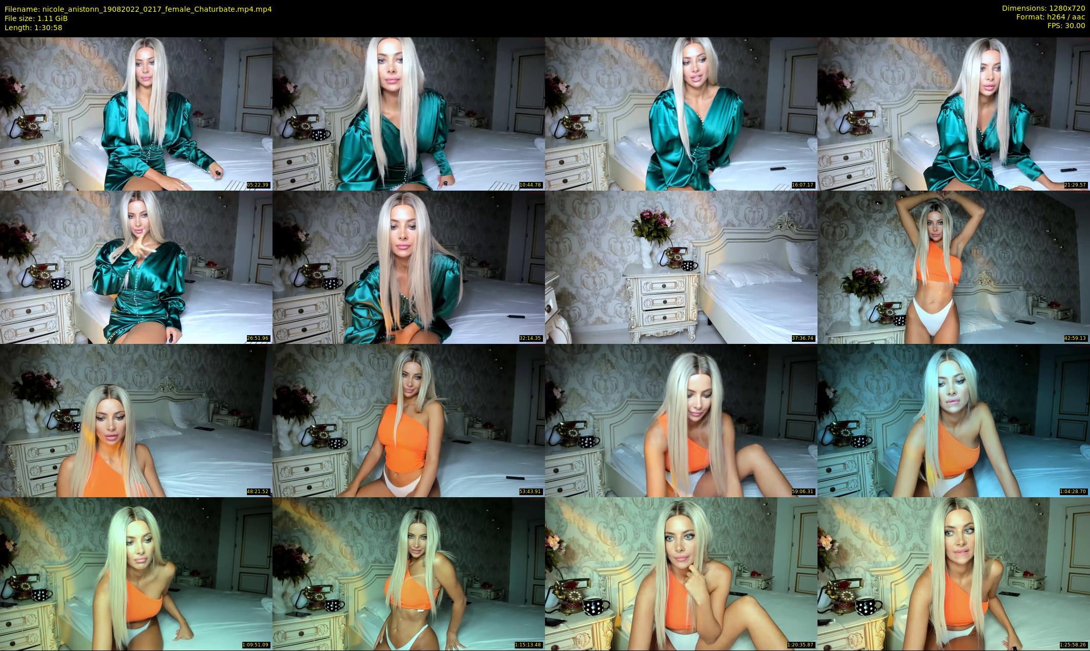nicole_anistonn — 91 minute Chaturbate female cam show recording, 720p, Aug 19, 2022