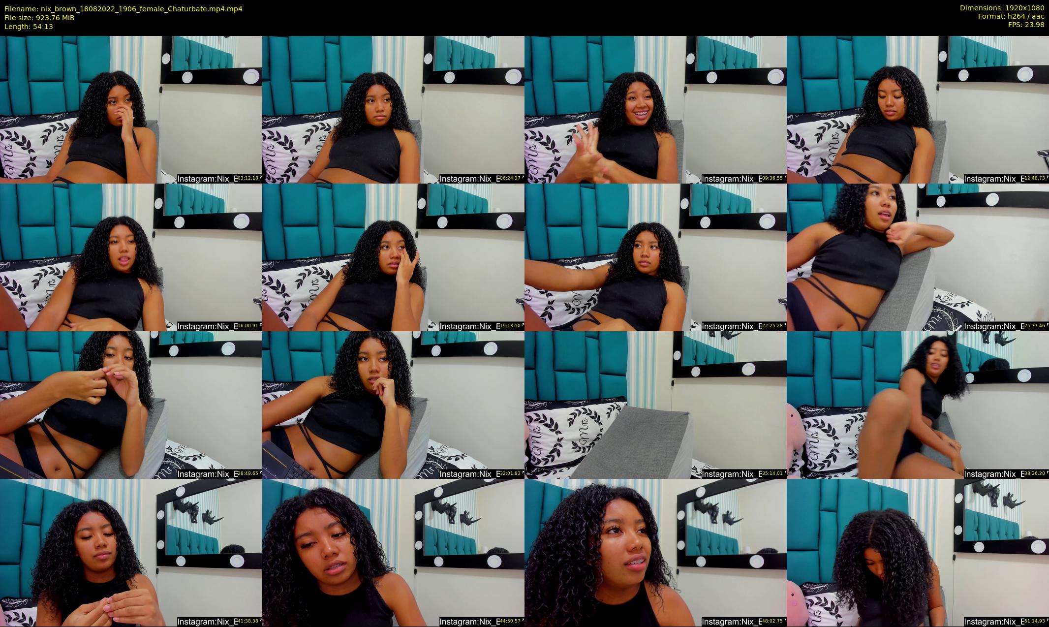 nix_brown — 55 minute Chaturbate female cam show recording, 1080p, Aug 18, 2022