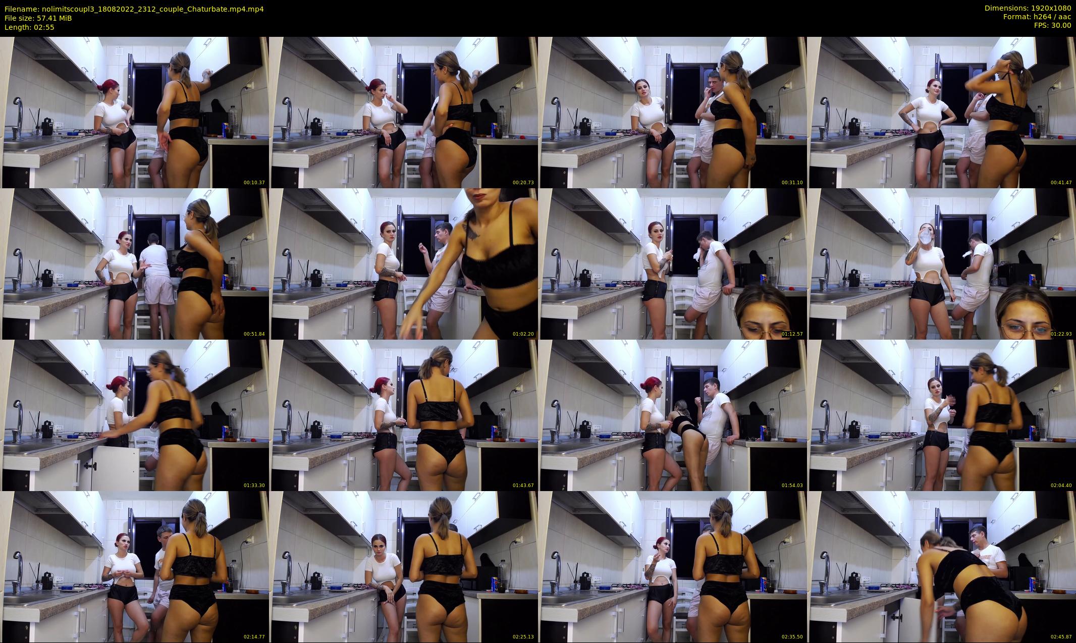 nolimitscoupl3 — 3 minute Chaturbate couple cam show recording, 1080p, Aug 18, 2022