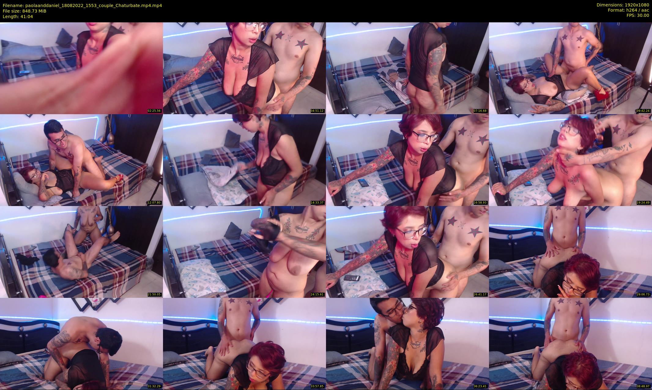 paolaanddaniel — 42 minute Chaturbate couple cam show recording, 1080p, Aug 18, 2022