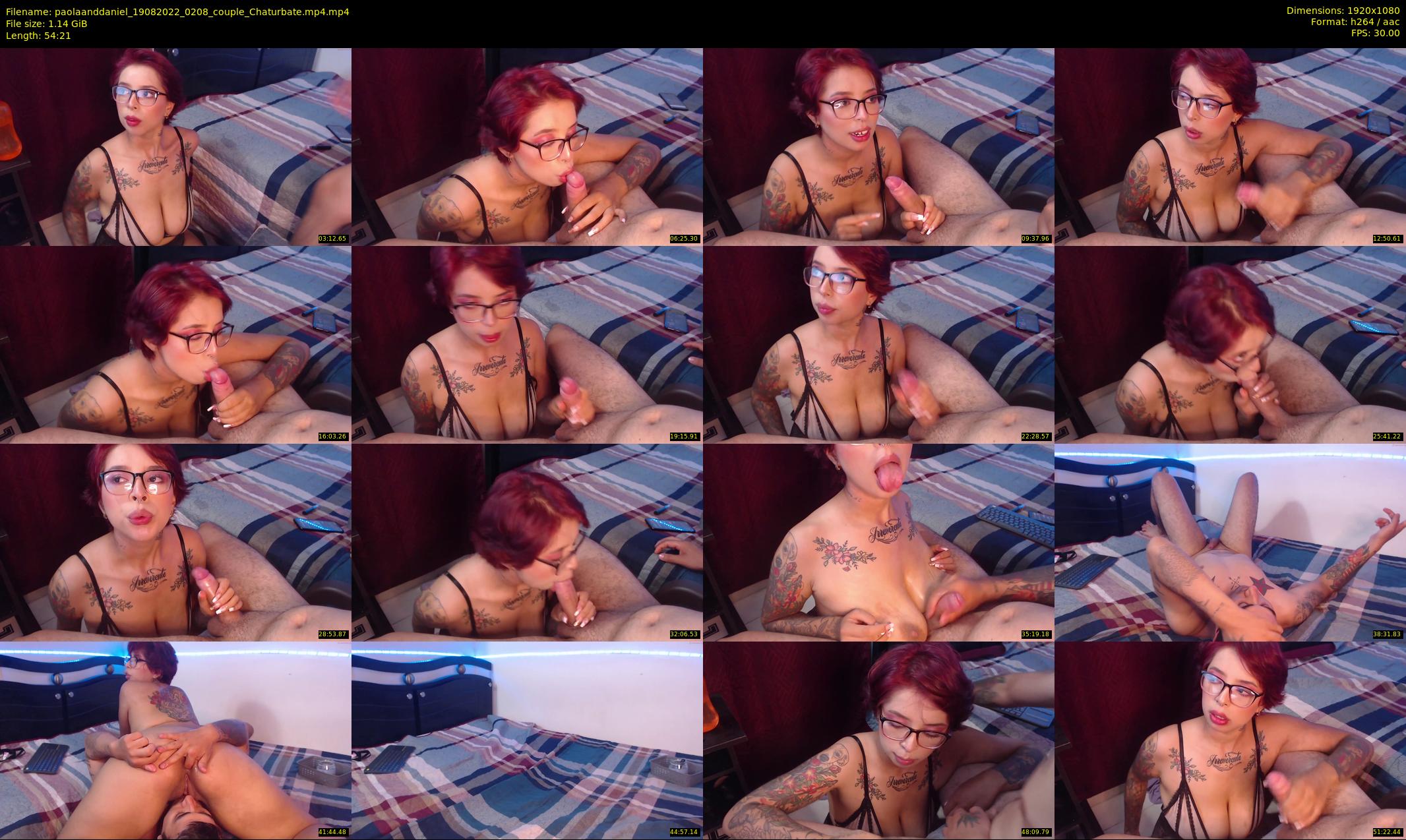 paolaanddaniel — 55 minute Chaturbate couple cam show recording, 1080p, Aug 19, 2022