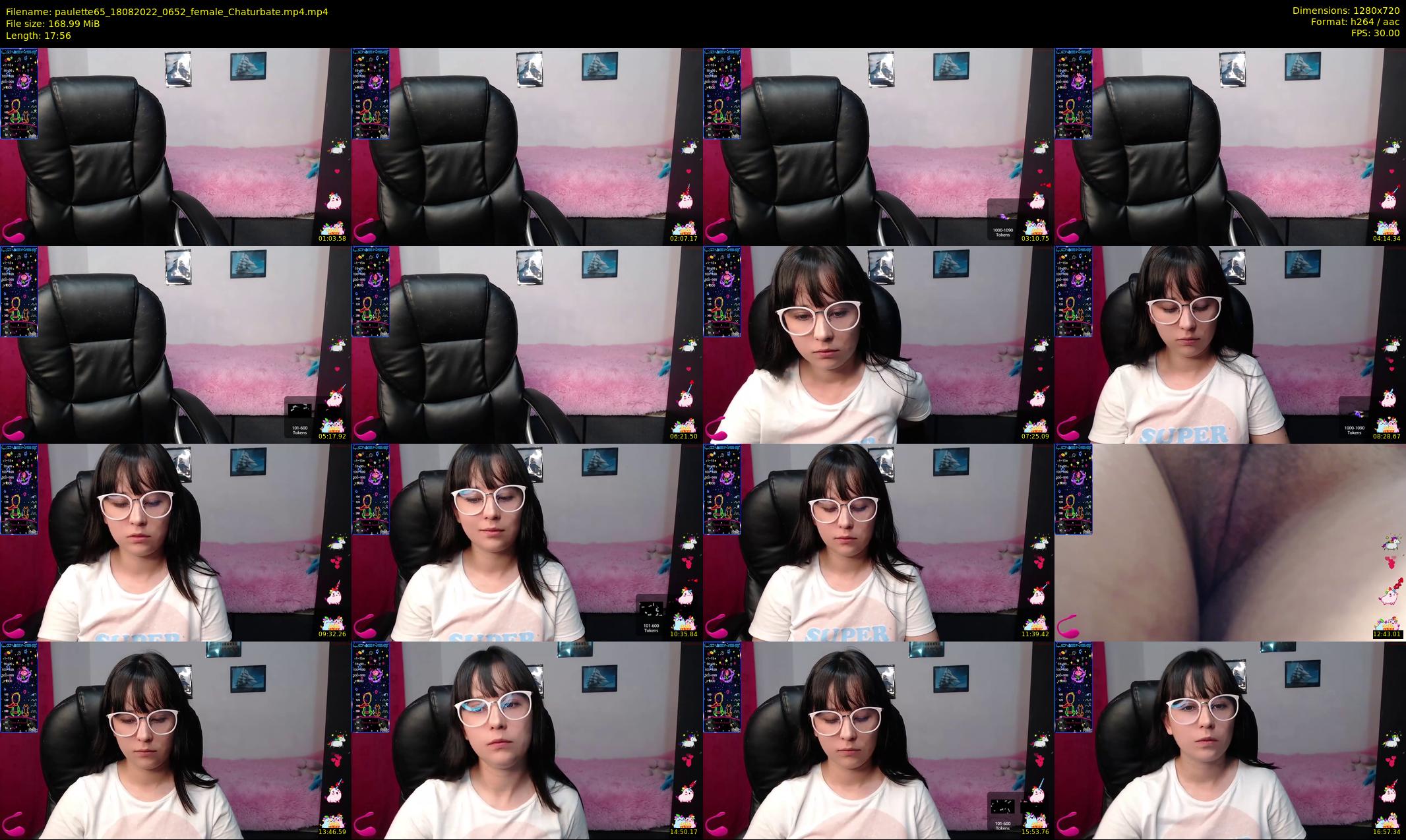 paulette65 — 18 minute Chaturbate female cam show recording, 720p, Aug 18, 2022