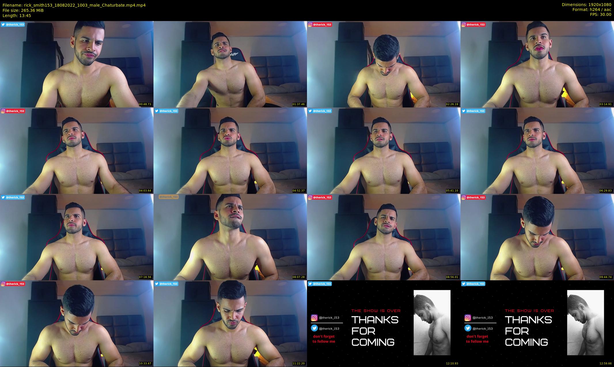 rick_smith153 — 14 minute Chaturbate male cam show recording, 1080p, Aug 18, 2022