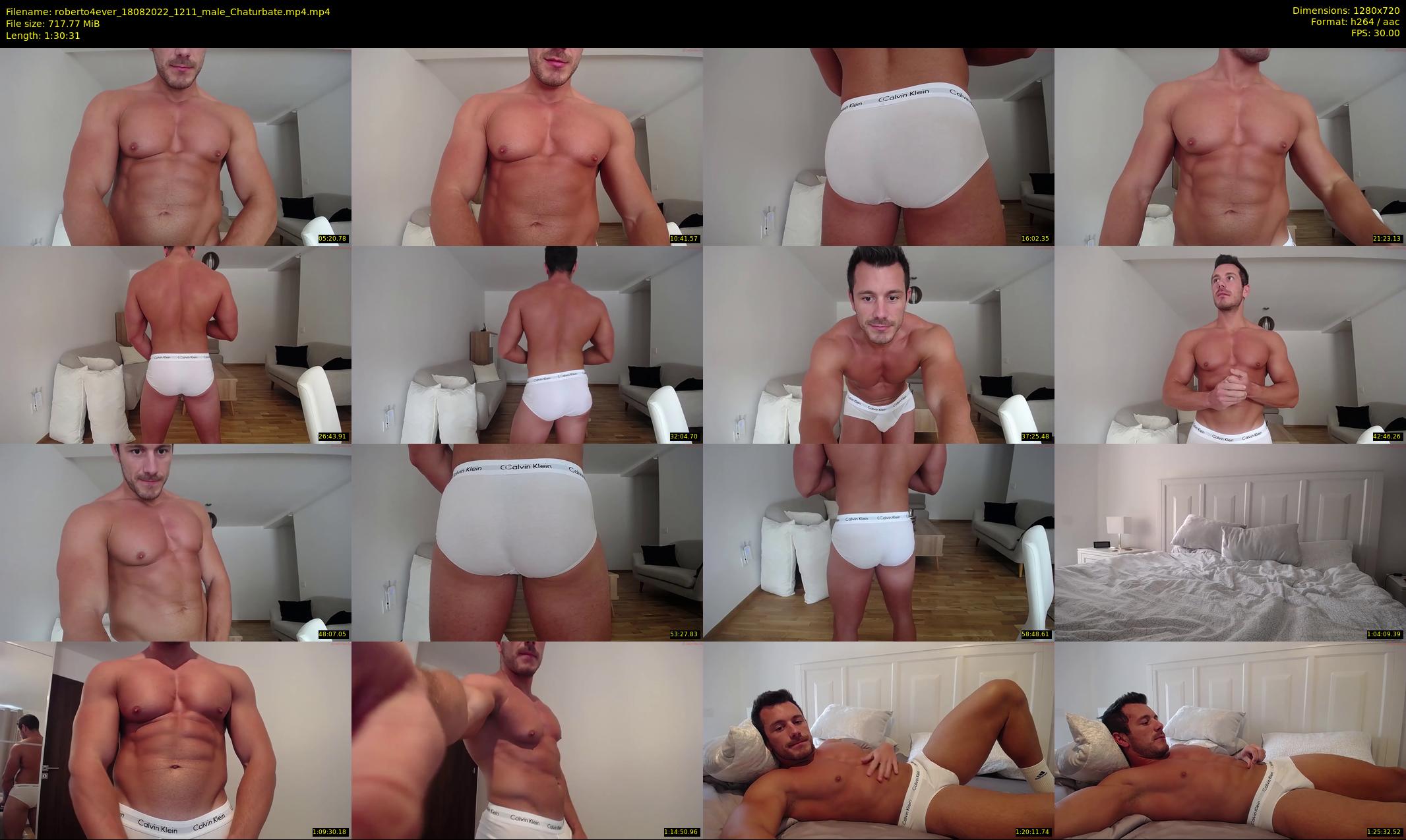 roberto4ever — 91 minute Chaturbate male cam show recording, 720p, Aug 18, 2022