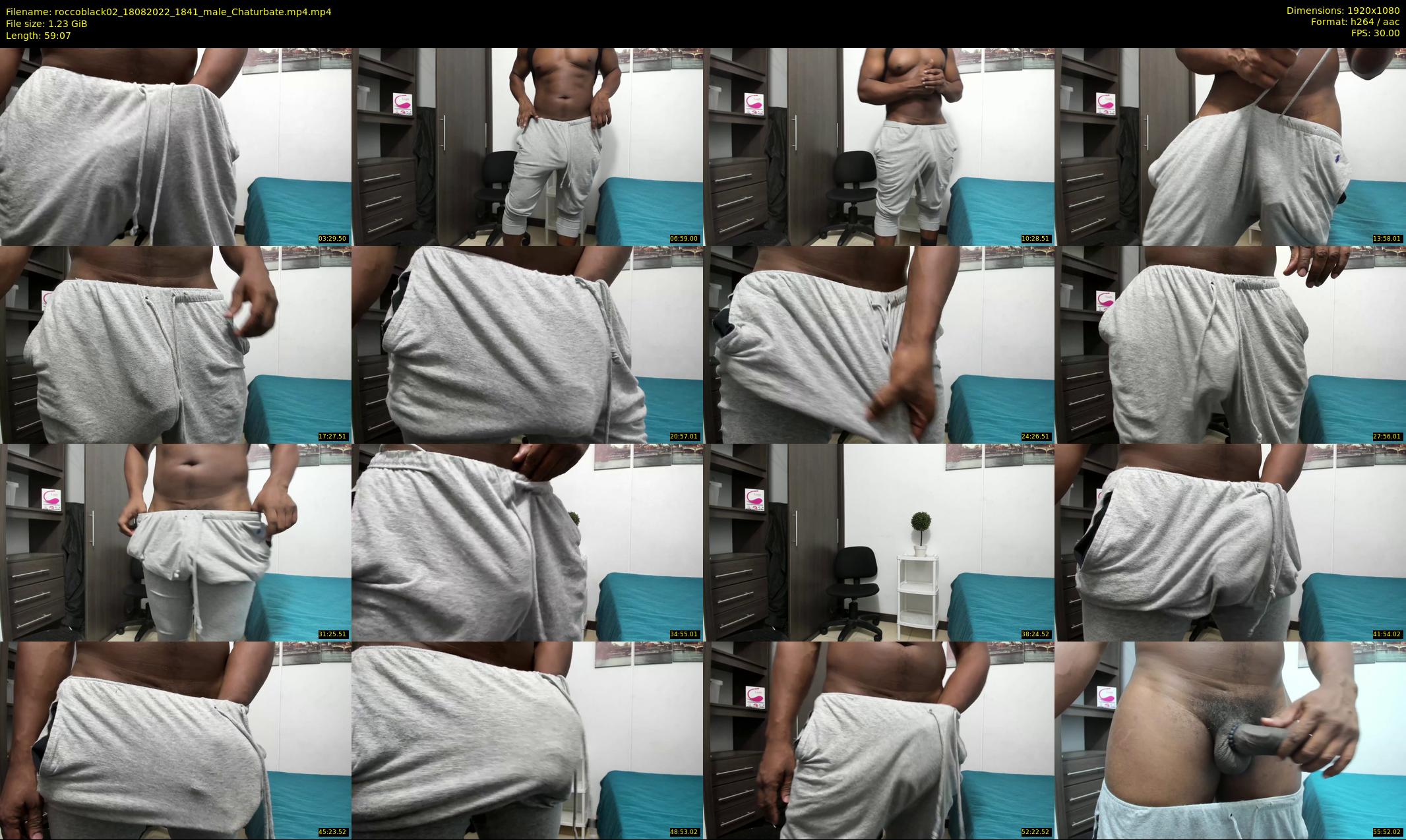 roccoblack02 — 60 minute Chaturbate male cam show recording, 1080p, Aug 18, 2022