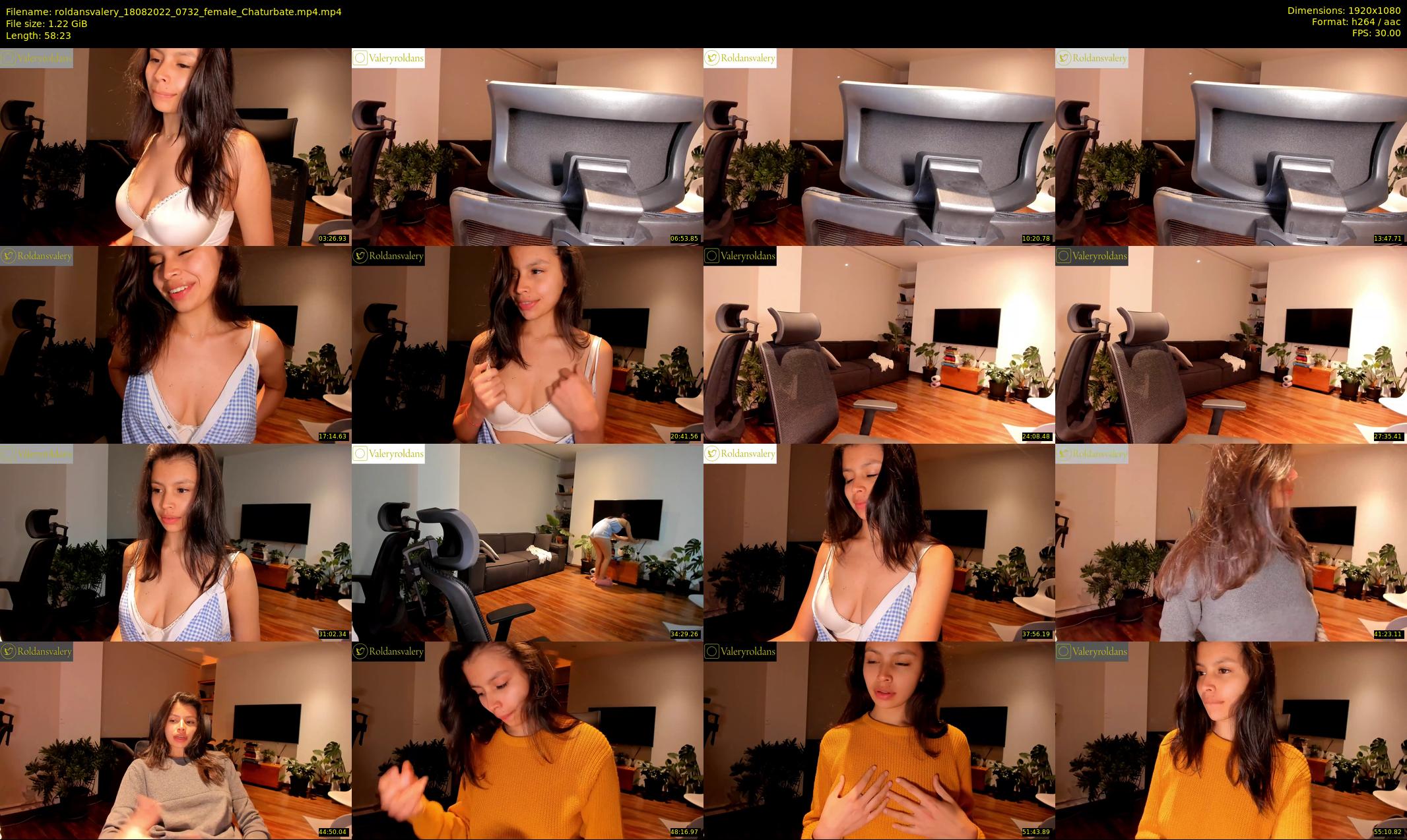 roldansvalery — 59 minute Chaturbate female cam show recording, 1080p, Aug 18, 2022