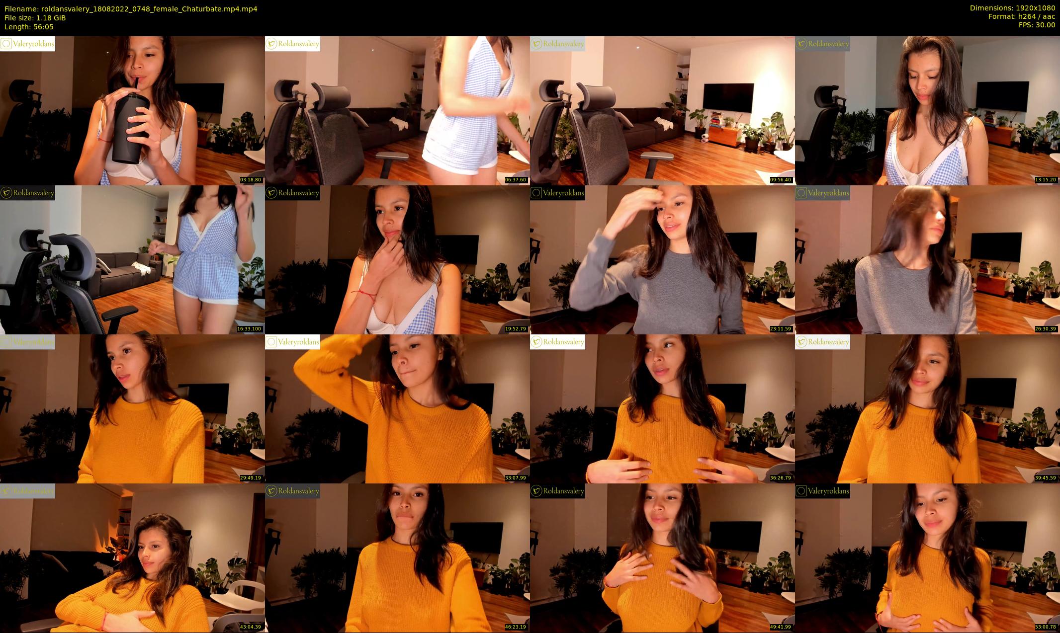 roldansvalery — 57 minute Chaturbate female cam show recording, 1080p, Aug 18, 2022