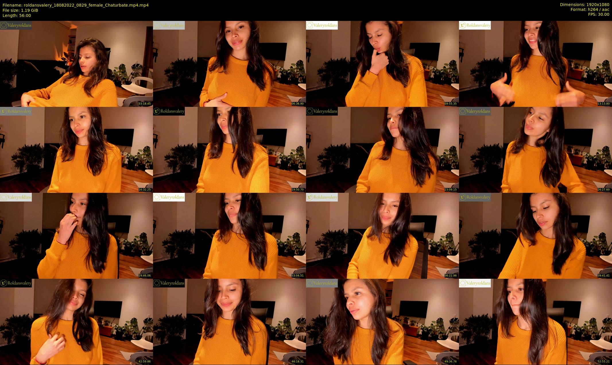 roldansvalery — 56 minute Chaturbate female cam show recording, 1080p, Aug 18, 2022