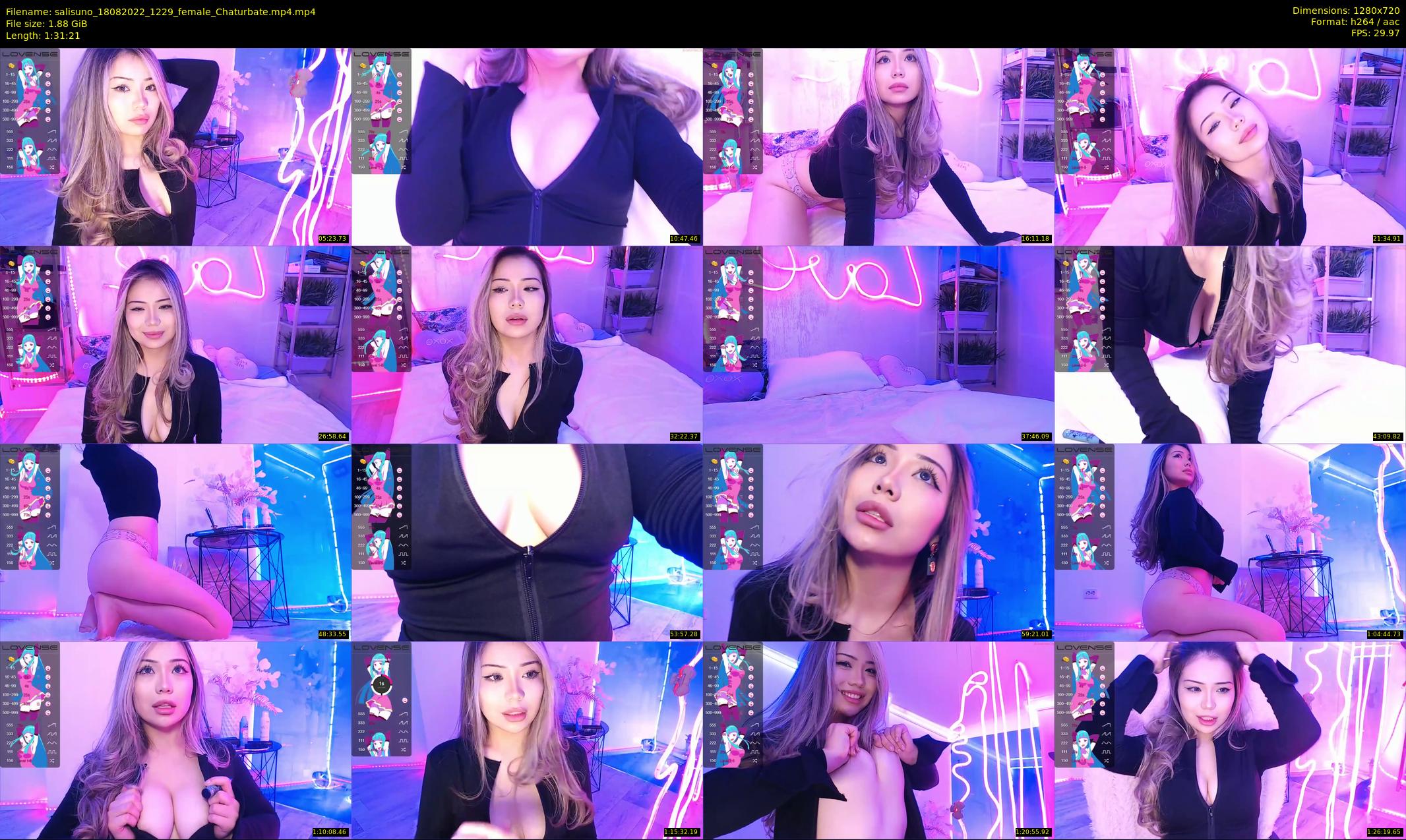 salisuno — 92 minute Chaturbate female cam show recording, 720p, Aug 18, 2022