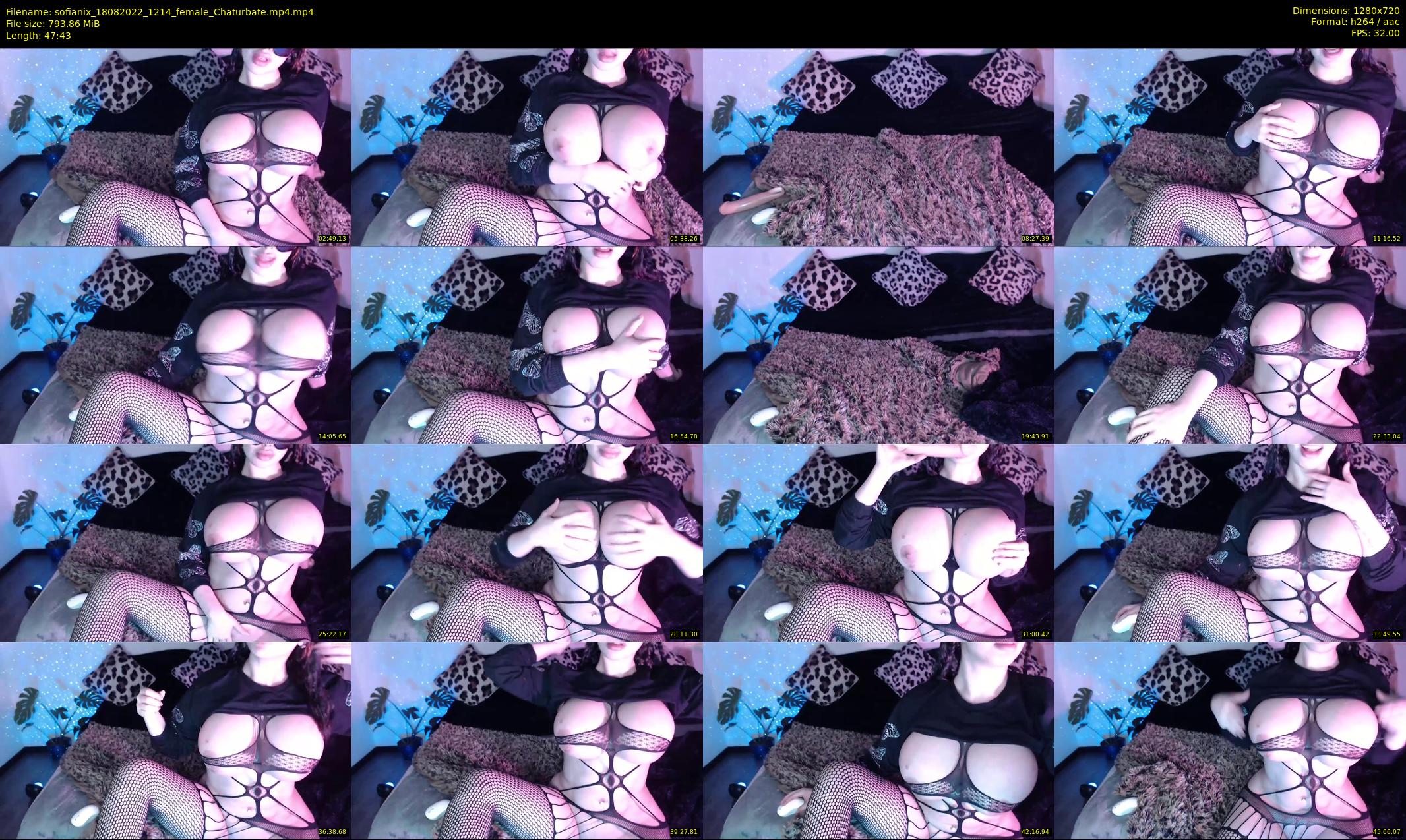 sofianix — 48 minute Chaturbate female cam show recording, 720p, Aug 18, 2022