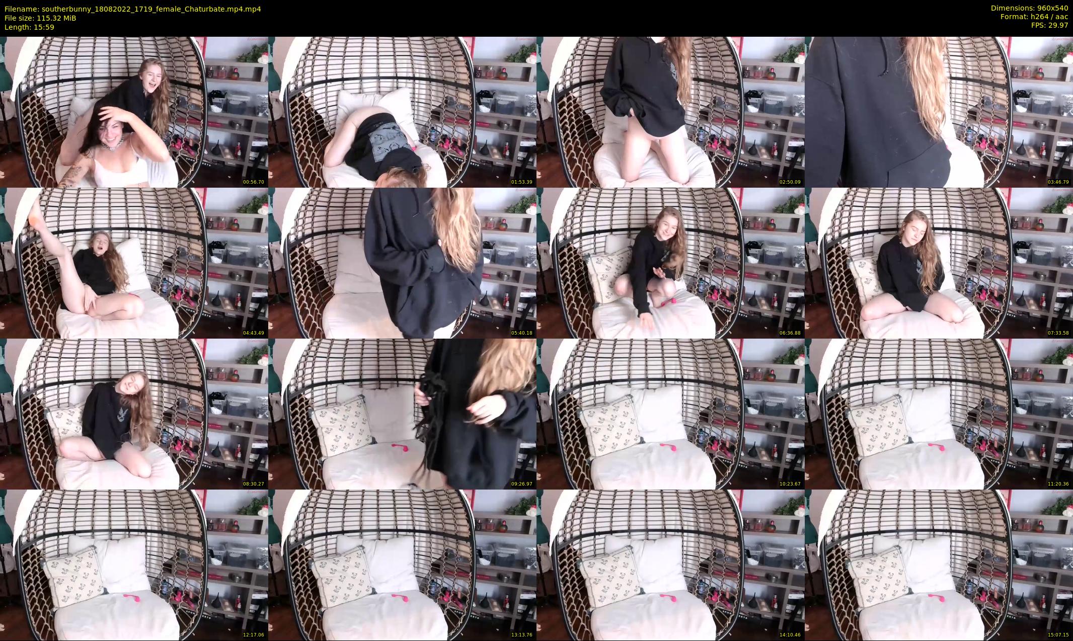 southerbunny — 16 minute Chaturbate female cam show recording, 480p, Aug 18, 2022