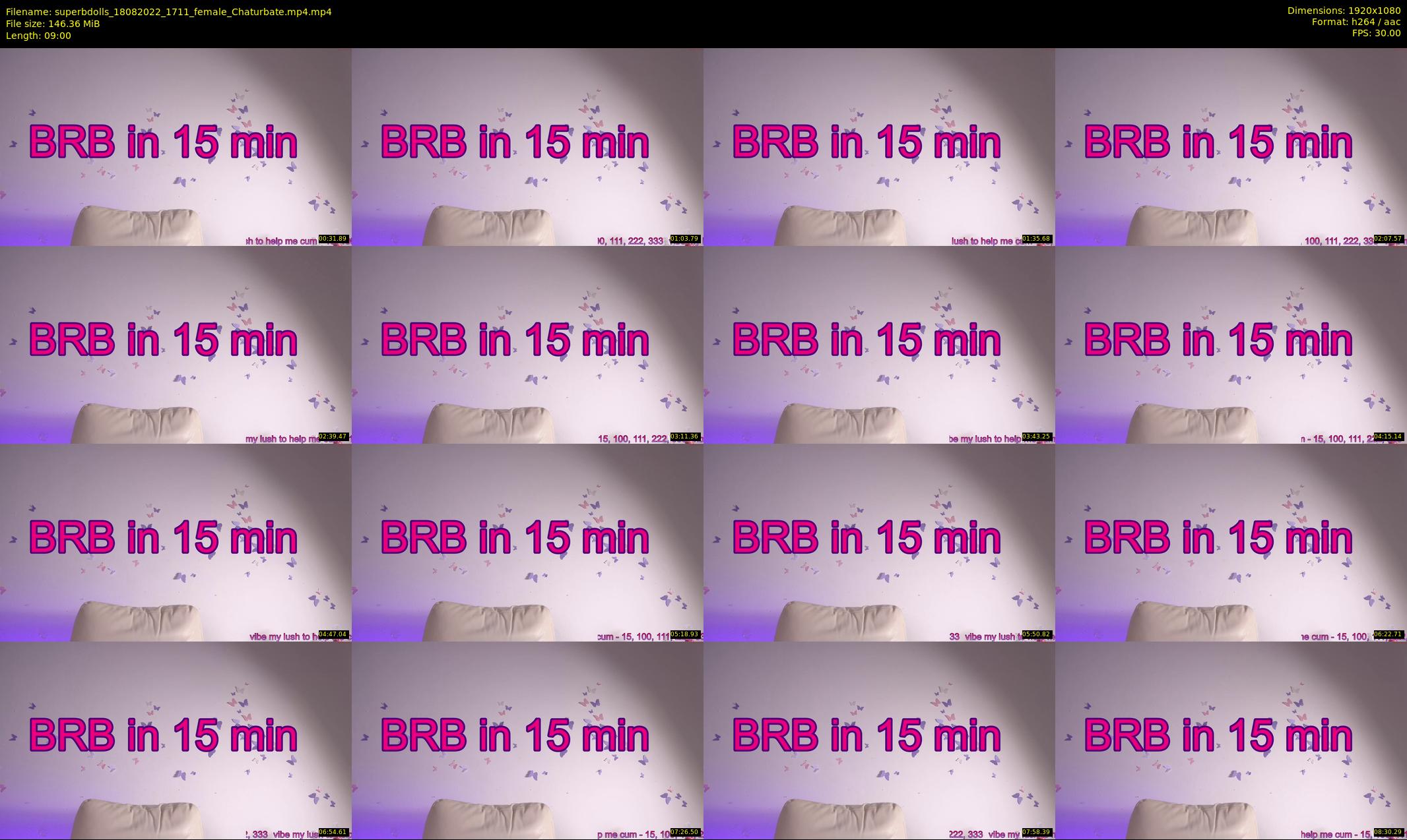 superbdolls — 9 minute Chaturbate couple cam show recording, 1080p, Aug 18, 2022