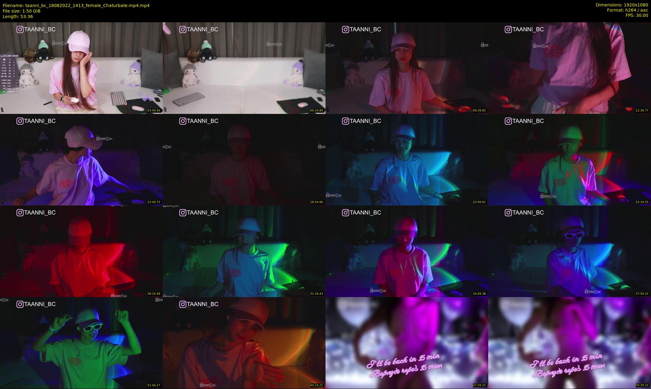 taanni_bc — 54 minute Chaturbate female cam show recording, 1080p, Aug 18, 2022