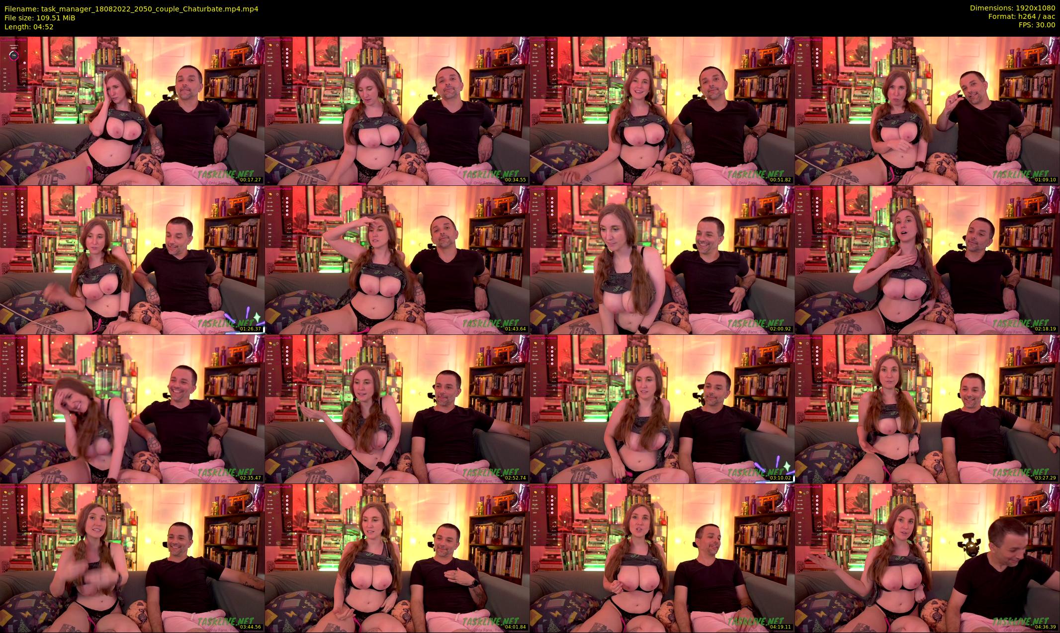 task_manager — 5 minute Chaturbate couple cam show recording, 1080p, Aug 18, 2022